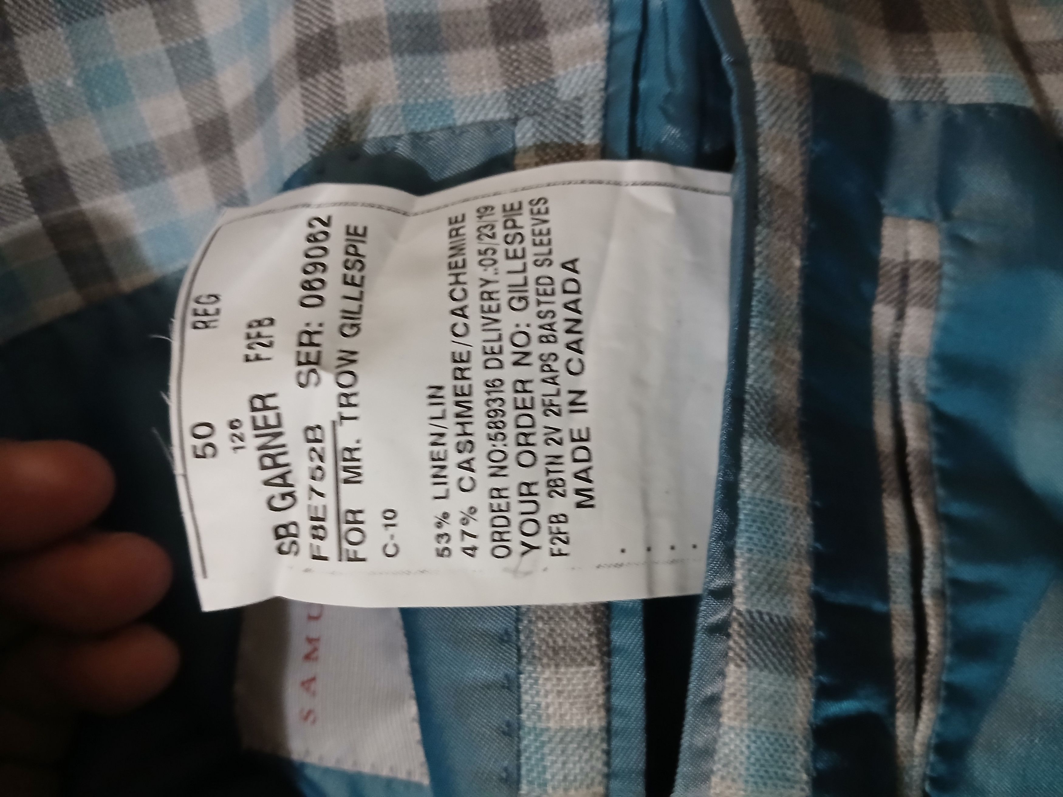 Colombo Samuelsong / colombo fabric Size 50R - 4 Thumbnail