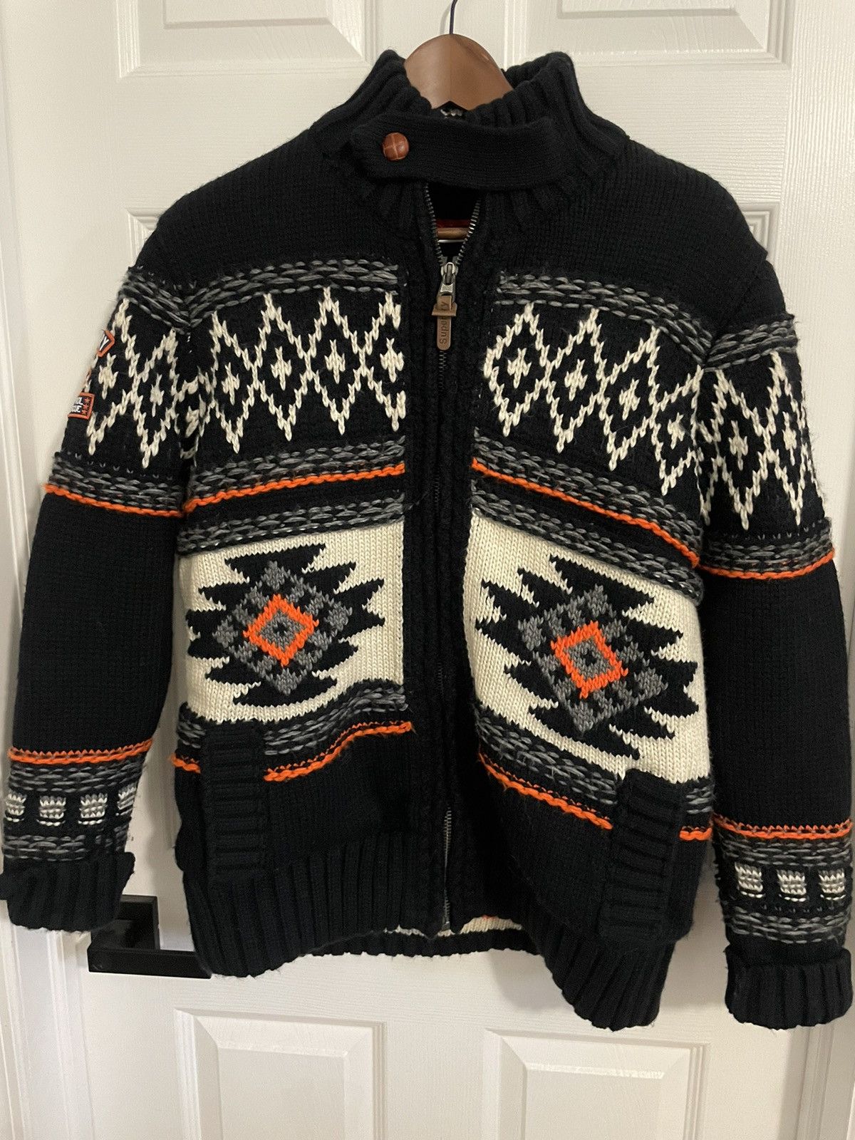 Superdry Superdry heavy knitted zipper jacket Size US L / EU 52-54 / 3 - 4 Thumbnail