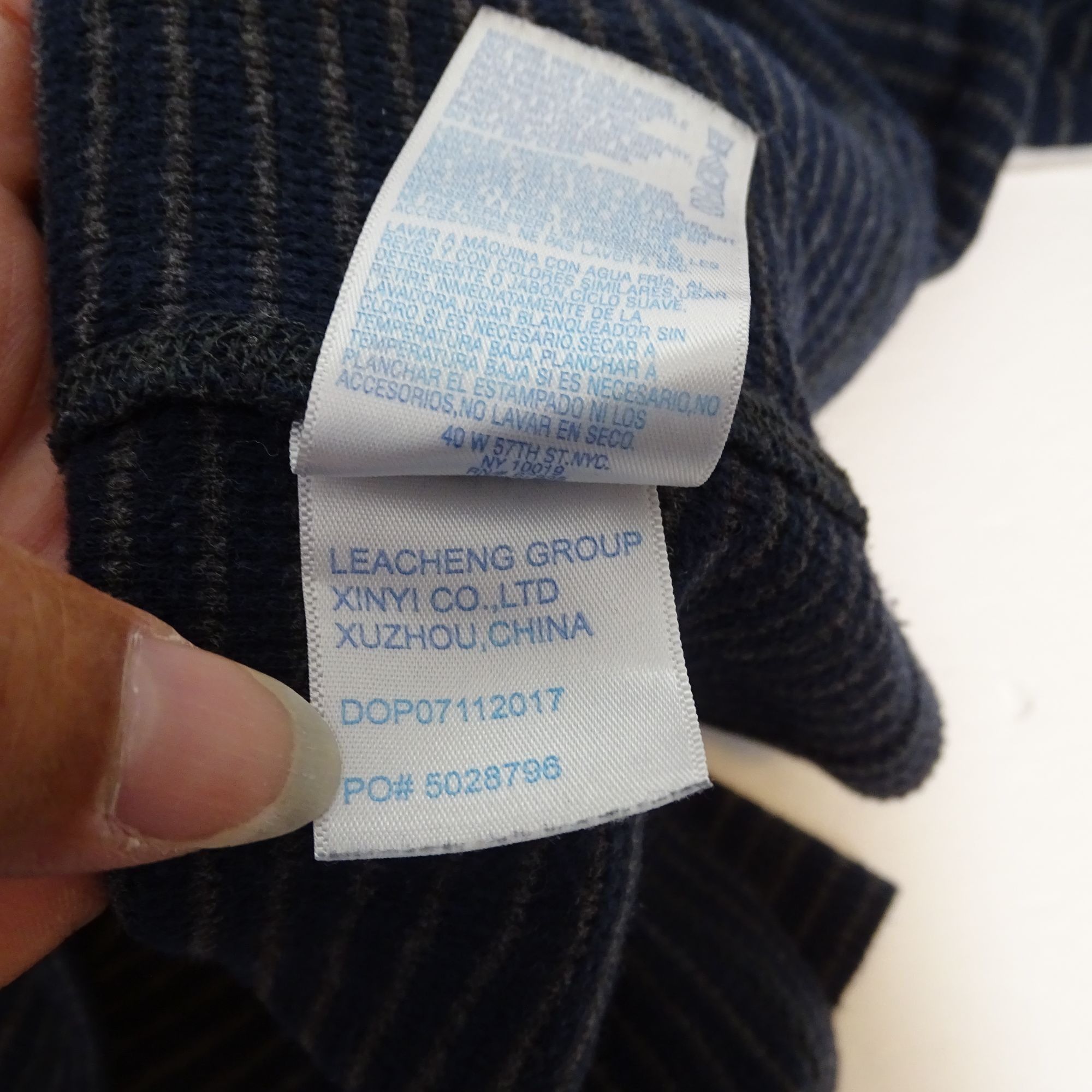 Nautica Nautica Sleepwear Men Ribbed Striped Blue Gray Shirt Size XL Size US XL / EU 56 / 4 - 8 Thumbnail
