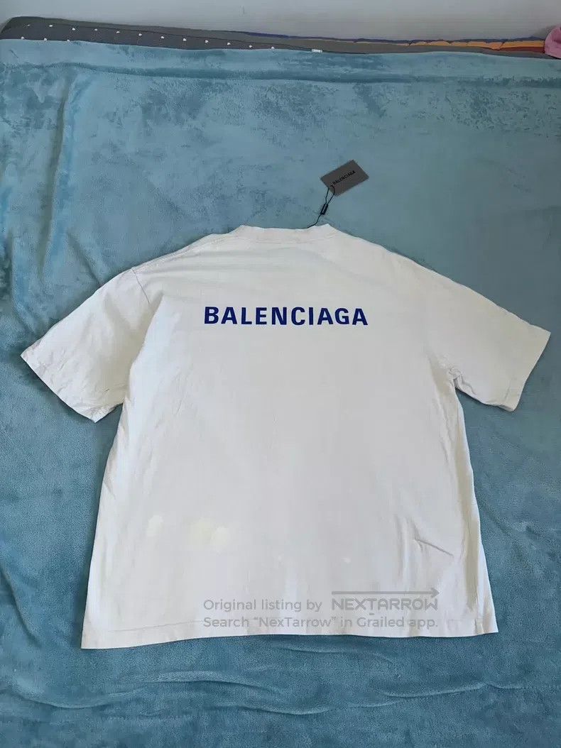 Balenciaga Balenciaga Letter logo print round neck short sleeve T-shi Size US XL / EU 56 / 4 - 5 Thumbnail