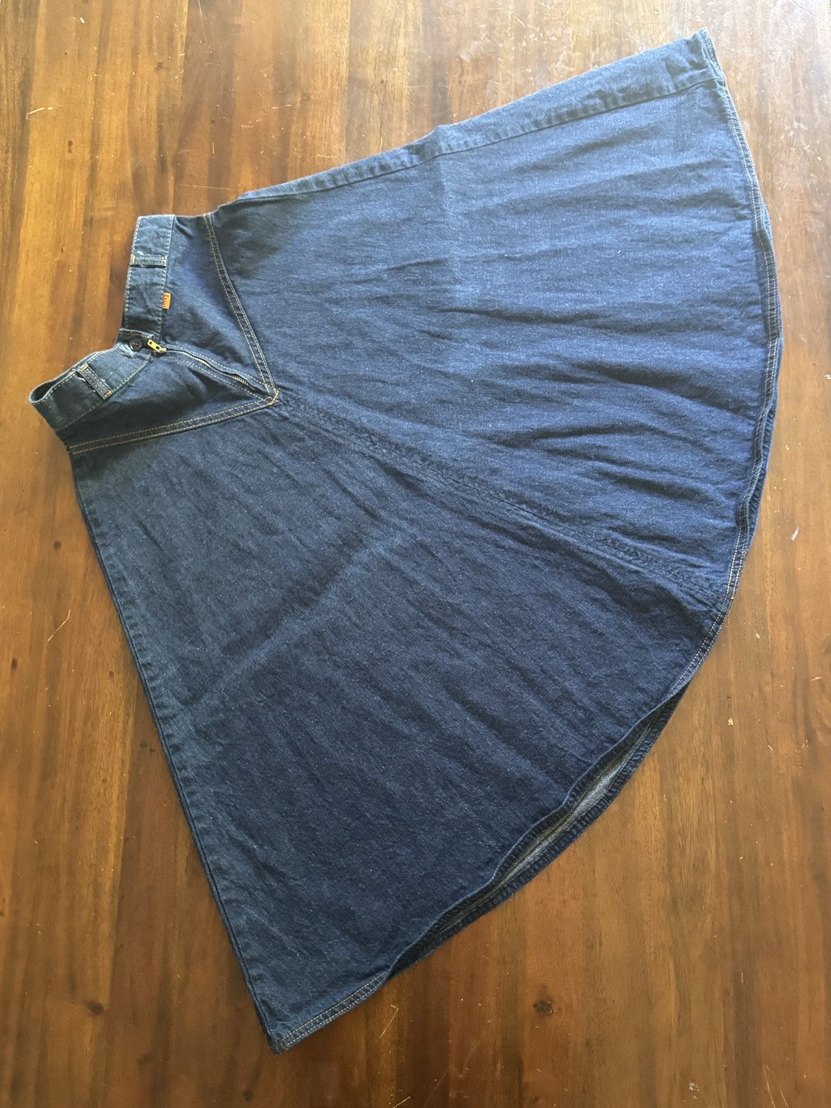 Levi's Vintage Clothing Levi’s Orange Tab Flared Denim Skirt Size 25" / US 0 / IT 36 - 5 Thumbnail