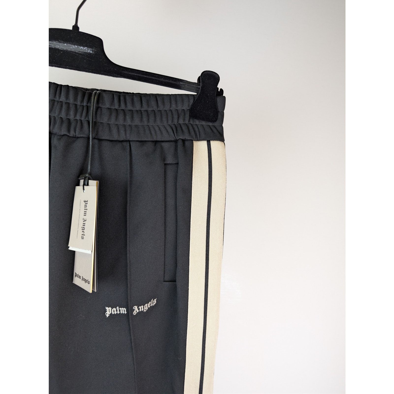 Palm Angels o1rshd1 Q:2 / Classic Logo Track Pants in Black / Off-White Size US 36 / EU 52 - 5 Thumbnail