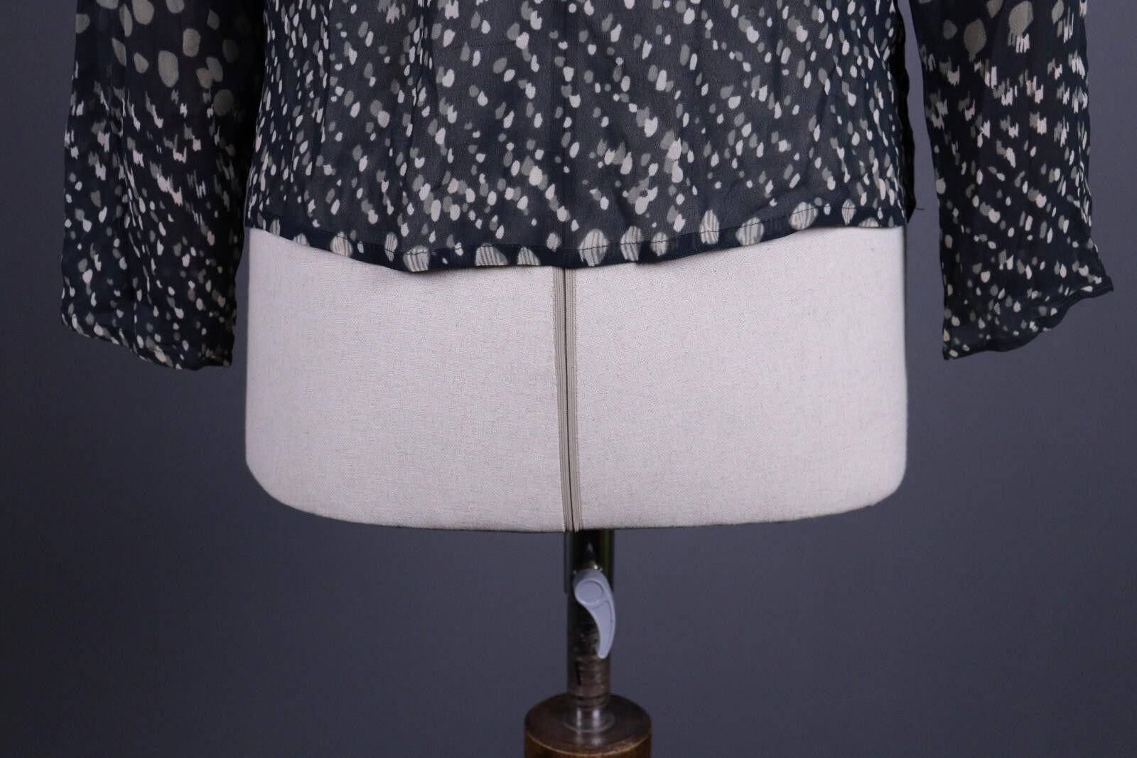 Wilkes Bashford BA&SH Black Leopard Printed Long Sleeve Blouse Shirt Size 0 Size XS / US 0-2 / IT 36-38 - 9 Thumbnail