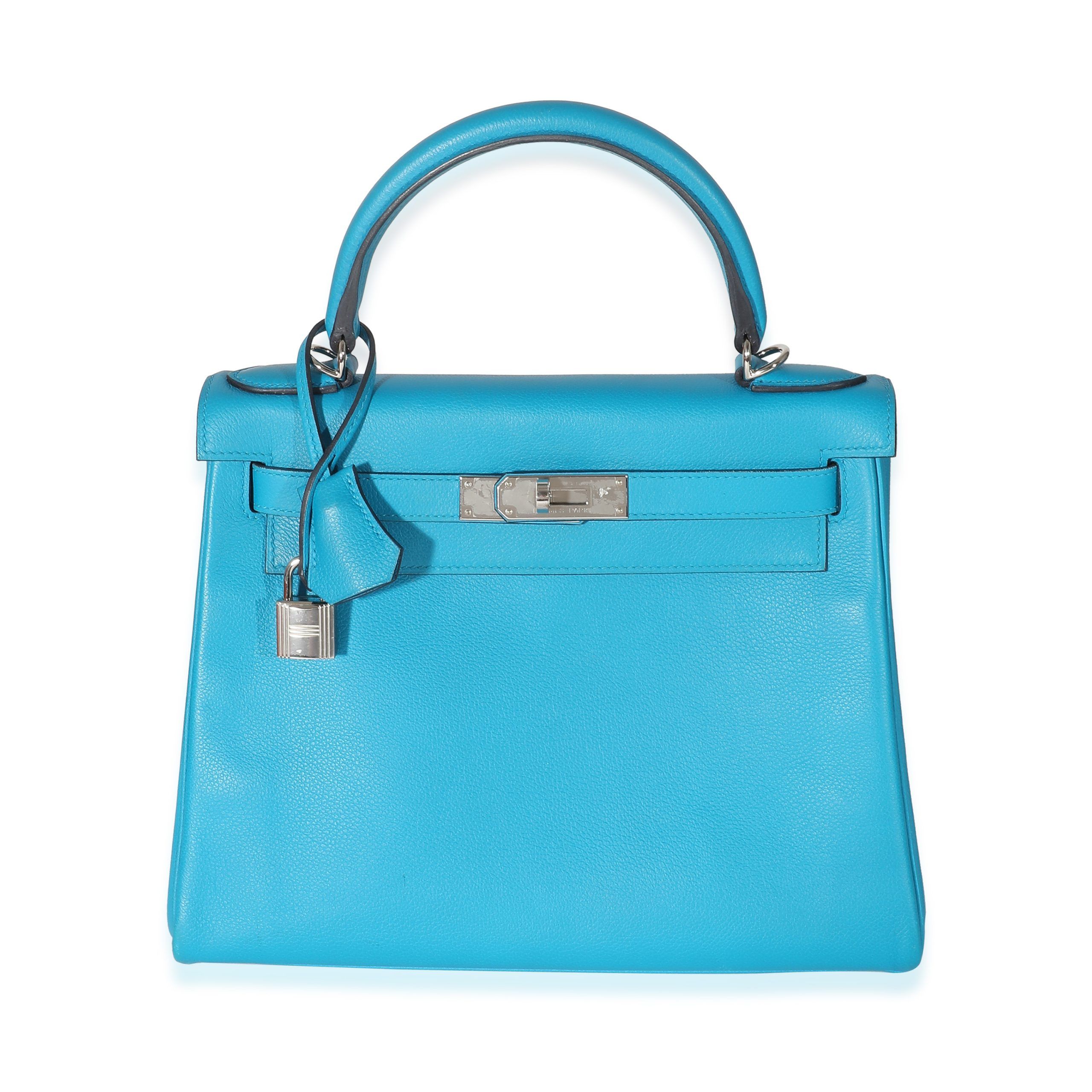 image of Hermes Blue Frida Evercolor Kelly Retourne 28 Phw, Women's