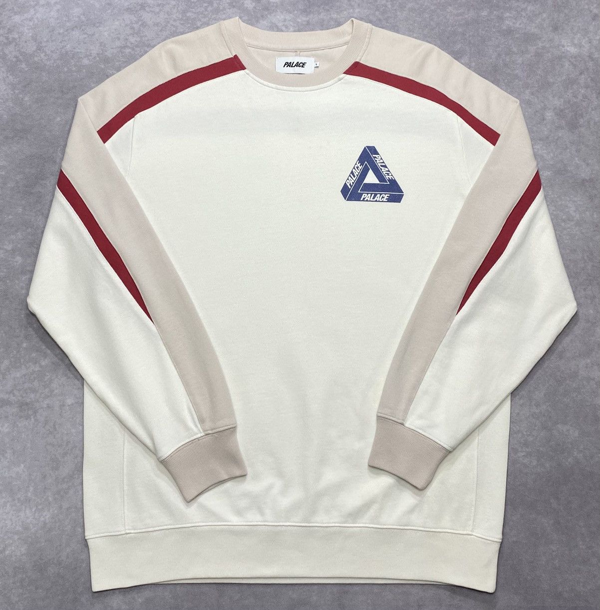 Palace Palace Inserto Crew White (SS19) Size US L / EU 52-54 / 3 - 1 Thumbnail