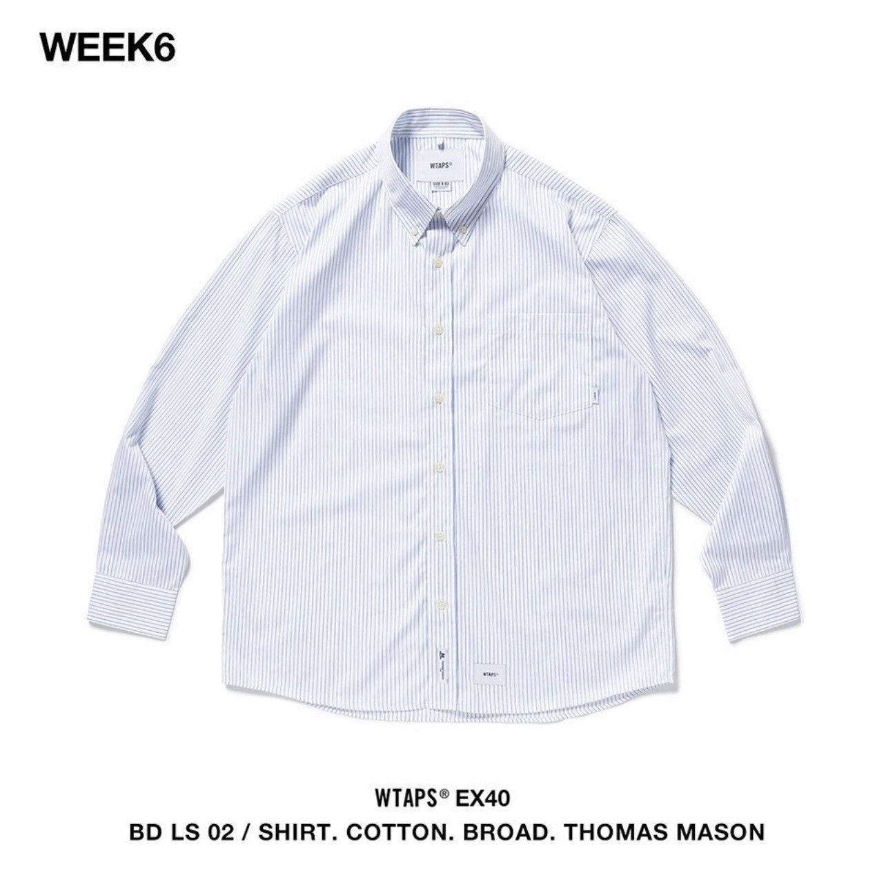Wtaps Wtaps BD LS 02 Cotton Broad Shirt Size US M / EU 48-50 / 2 - 1 Thumbnail