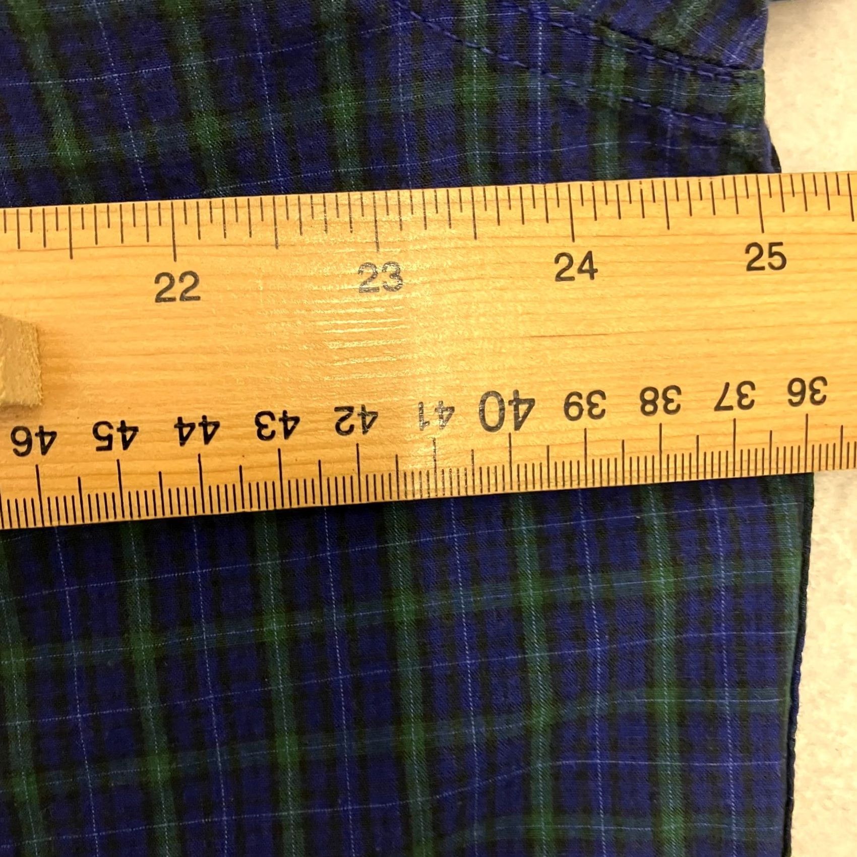 Chaps Chaps Check Shirt Mens XL Blue Green Tartan Button Down Long Sleeve Size US XL / EU 56 / 4 - 7 Thumbnail