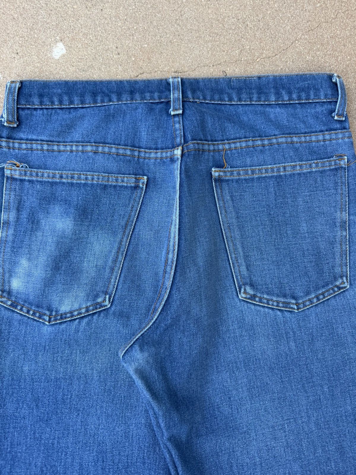 Other Vtg 80’s Plain Pocket Bootcut Flare Faded Denim Jeans 33x32 Size US 33 - 6 Thumbnail