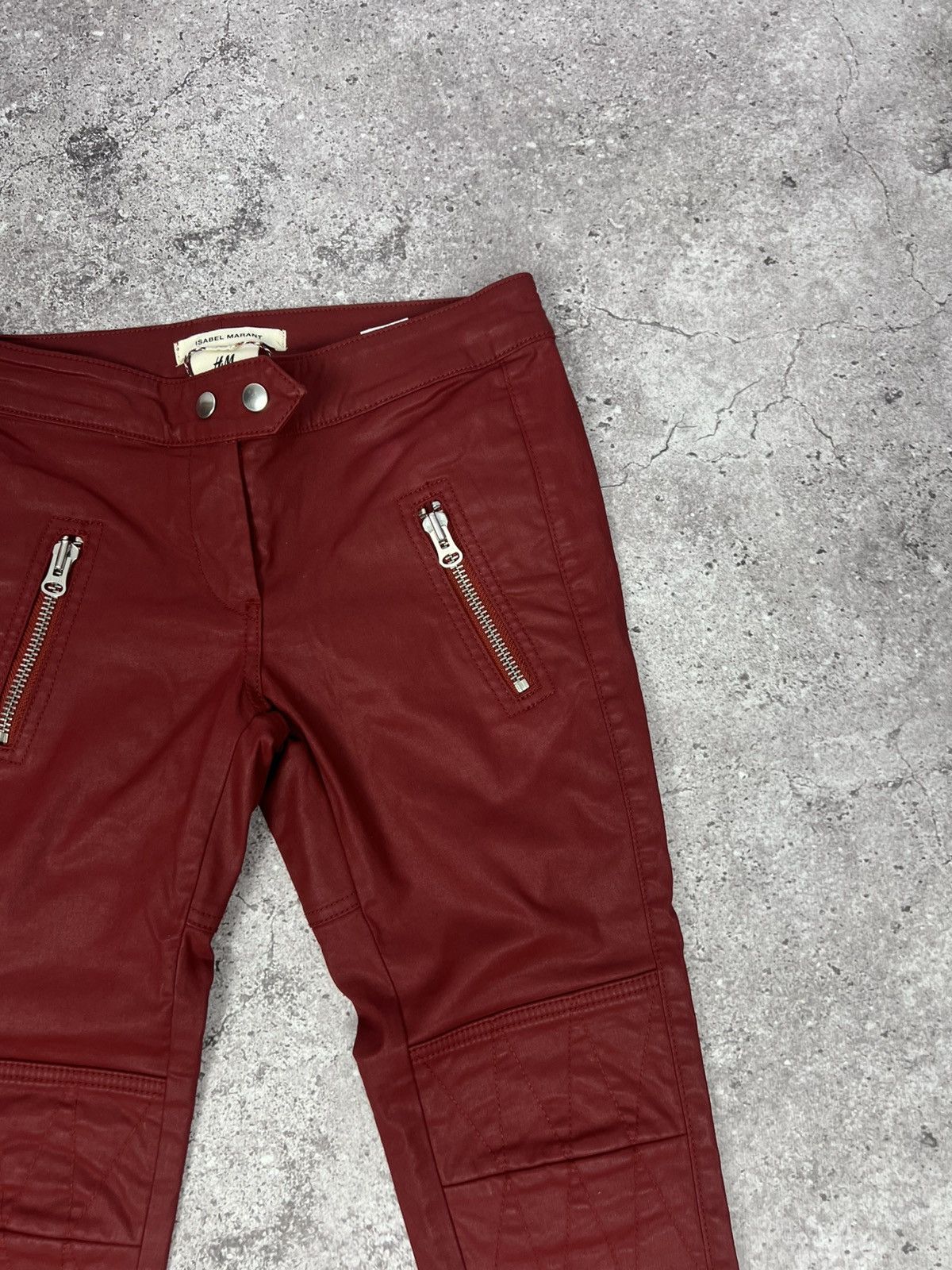 Isabel Marant Isabel Marant x H&M Pants Biker Moto Ankle Faux Leather Size 27" / US 4 / IT 40 - 5 Thumbnail