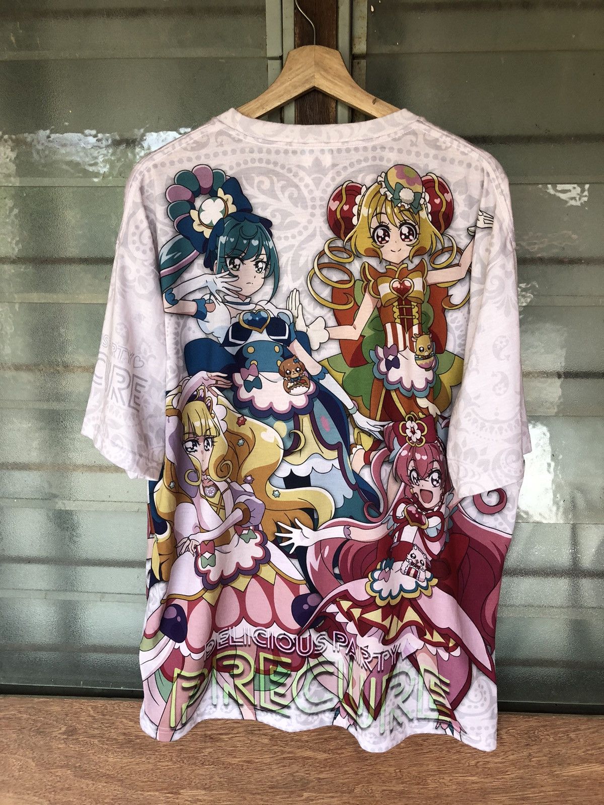 Anime Vintage Cospa Anime Delicious Party Pretty Cure Double Tee Size US XL / EU 56 / 4 - 10 Thumbnail