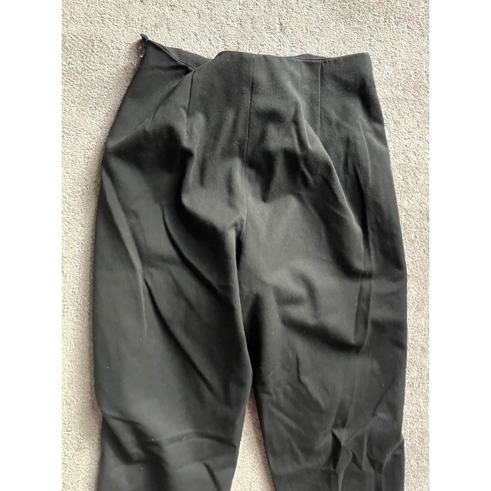Talbots Talbots Pants Womens Size 8 Straight Leg Black Career Side Zip Stretch Regular Inseam 30 in | Dress Pants Womens Talbots Black Stretch Size 34" / US 12 / IT 48 - 4 Thumbnail