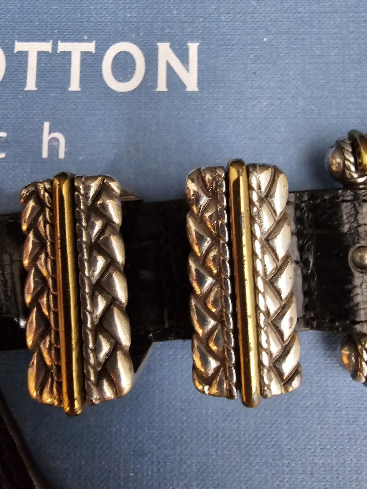 Brighton Brighton Belt Black Womens 40" Long Leather #488 Size ONE SIZE - 2 Thumbnail