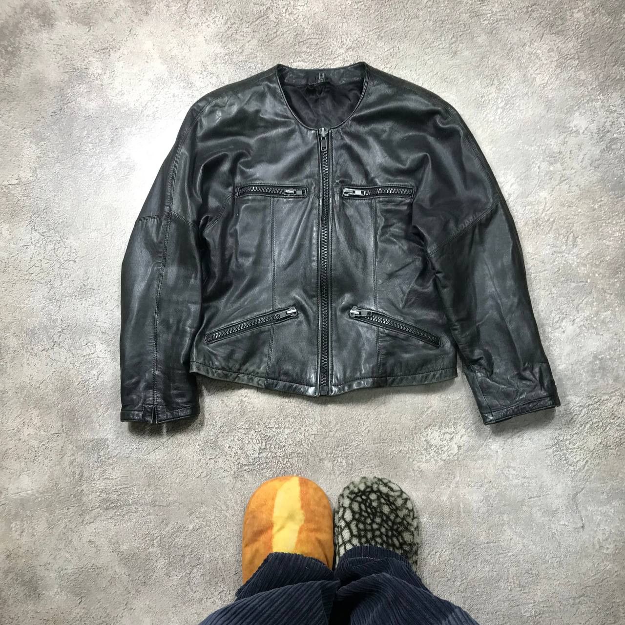 Japanese Brand VINTAGE Y2K LEATHER JACKET JAPAN CASUAL STREETWEAR 90s Size M / US 6-8 / IT 42-44 - 1 Thumbnail