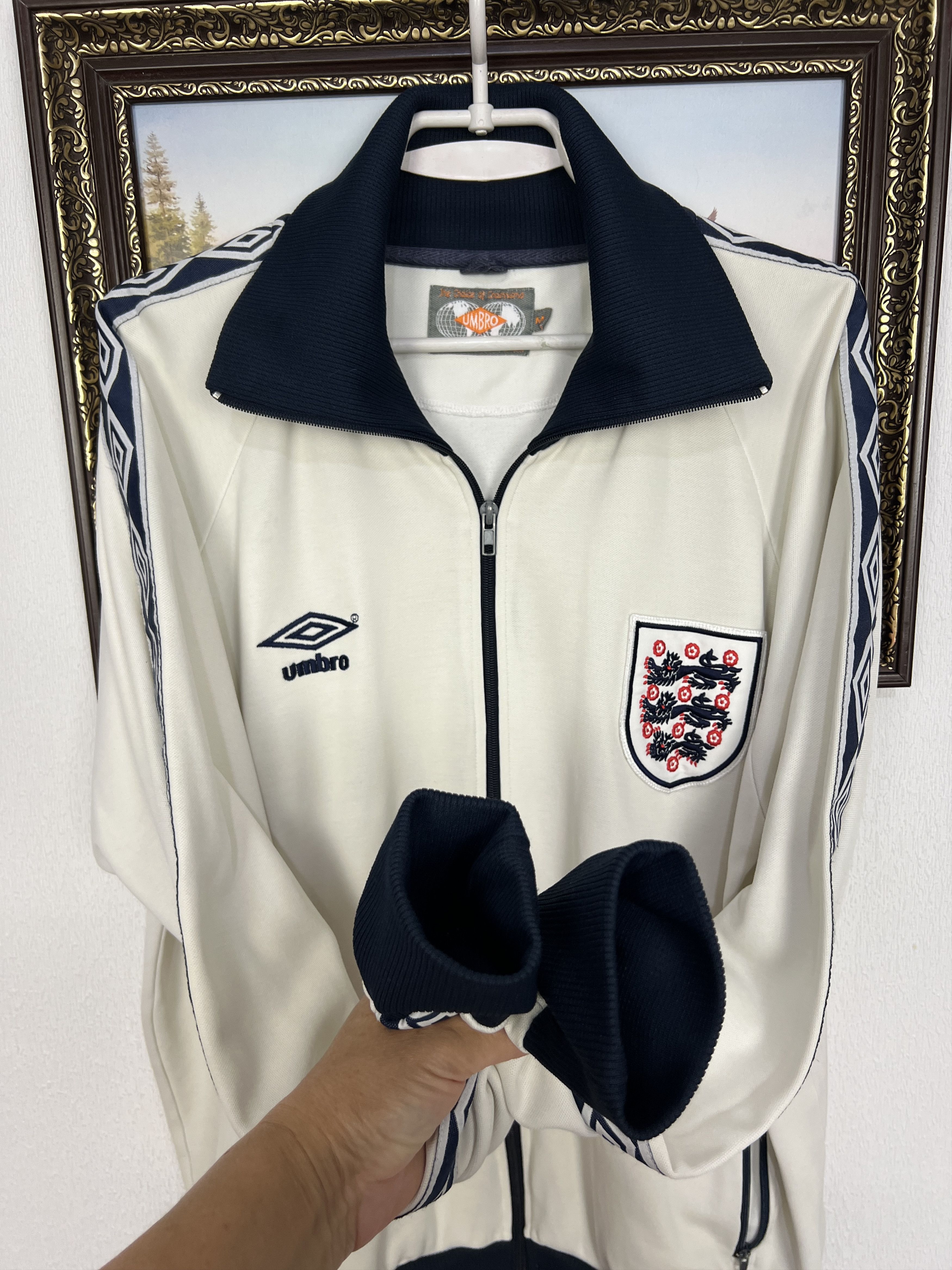 Umbro Vintage Umbro Retro England Football Jacket Soccer Track Top Size US M / EU 48-50 / 2 - 6 Thumbnail