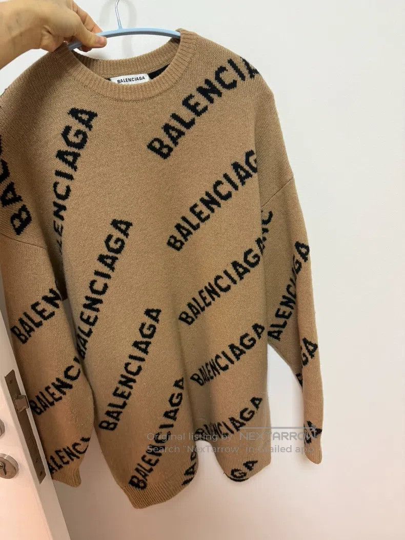 Balenciaga Balenciaga Wool logo long-sleeved sweater Size US S / EU 44-46 / 1 - 1 Thumbnail