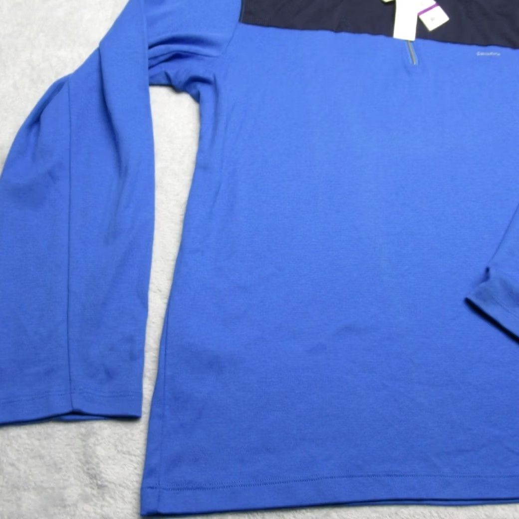 Calvin Klein Calvin Klein Shirt Men XXL Blue Liquid Touch Pullover Long Sleeve Casual 1/4 Zip Mock Neck Colorblock Lightweight Breathable Size US XXL / EU 58 / 5 - 6 Thumbnail