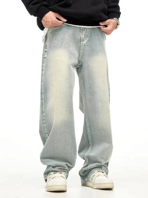 Japanese Brand Vintage washed light blue loose casual fashion jeans y2k Size US 32 / EU 48 - 2 Thumbnail