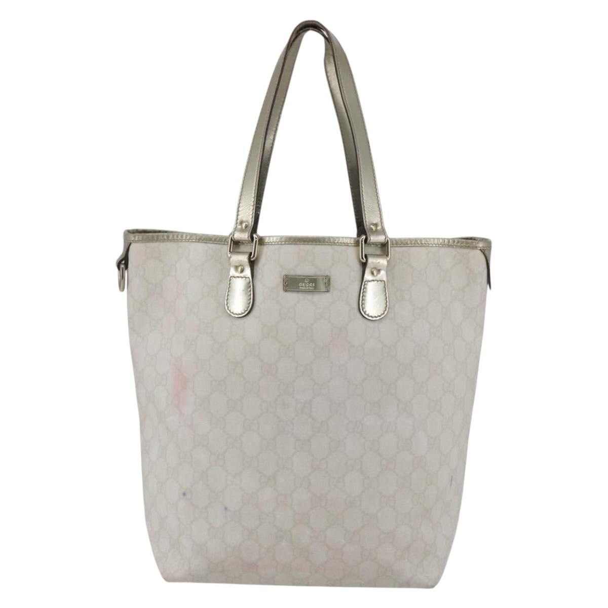 Gucci GUCCI GG Supreme Tote Bag Pvc Ivory Gold Size ONE SIZE - 2 Thumbnail