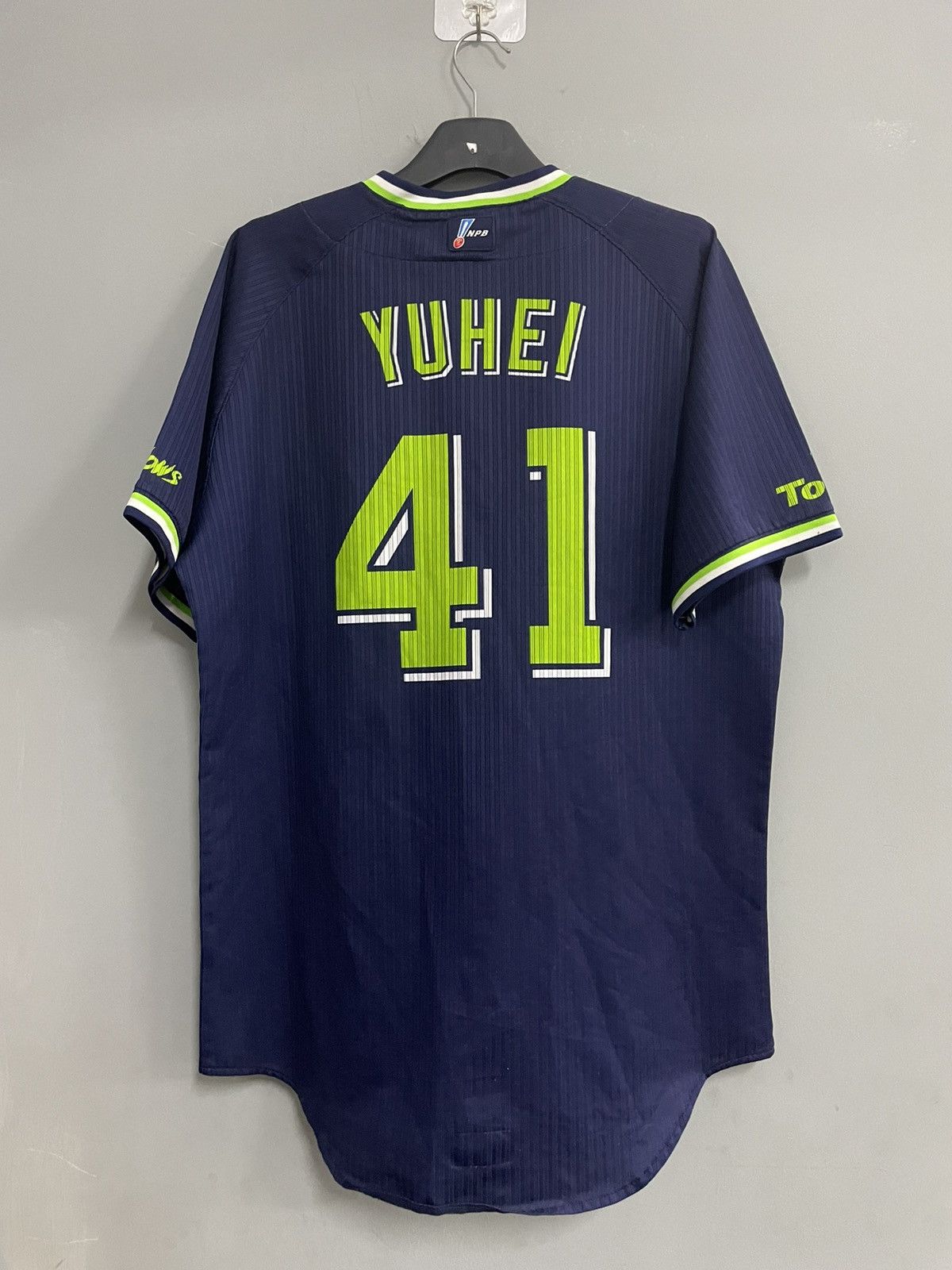 Majestic TOKYO YAKULT SWALLOW Baseball Jersey Player Issue NPB Japan Size US L / EU 52-54 / 3 - 4 Thumbnail