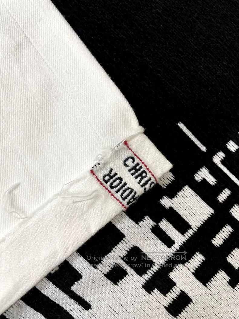 Dior Dior White trouser leg letter jeans Size 42" / US 20 - 2 Thumbnail