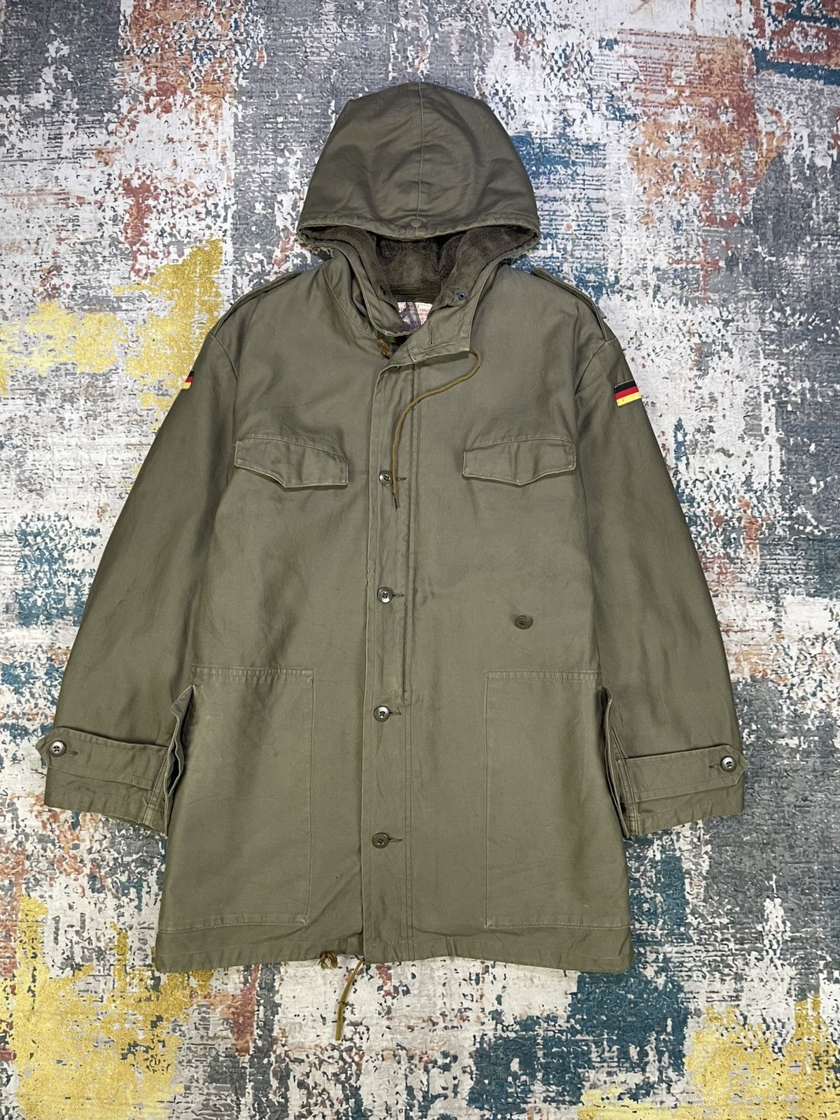 Vintage Vtg 80s German Army Cold Weather Field Parka Size US L / EU 52-54 / 3 - 1 Thumbnail