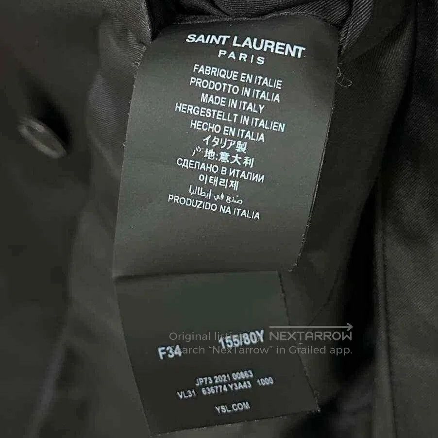 Saint Laurent Paris Limited Edition Black Smoking Blazer Saint Laurent. Size XXS / US 00 / IT 34 - 6 Thumbnail