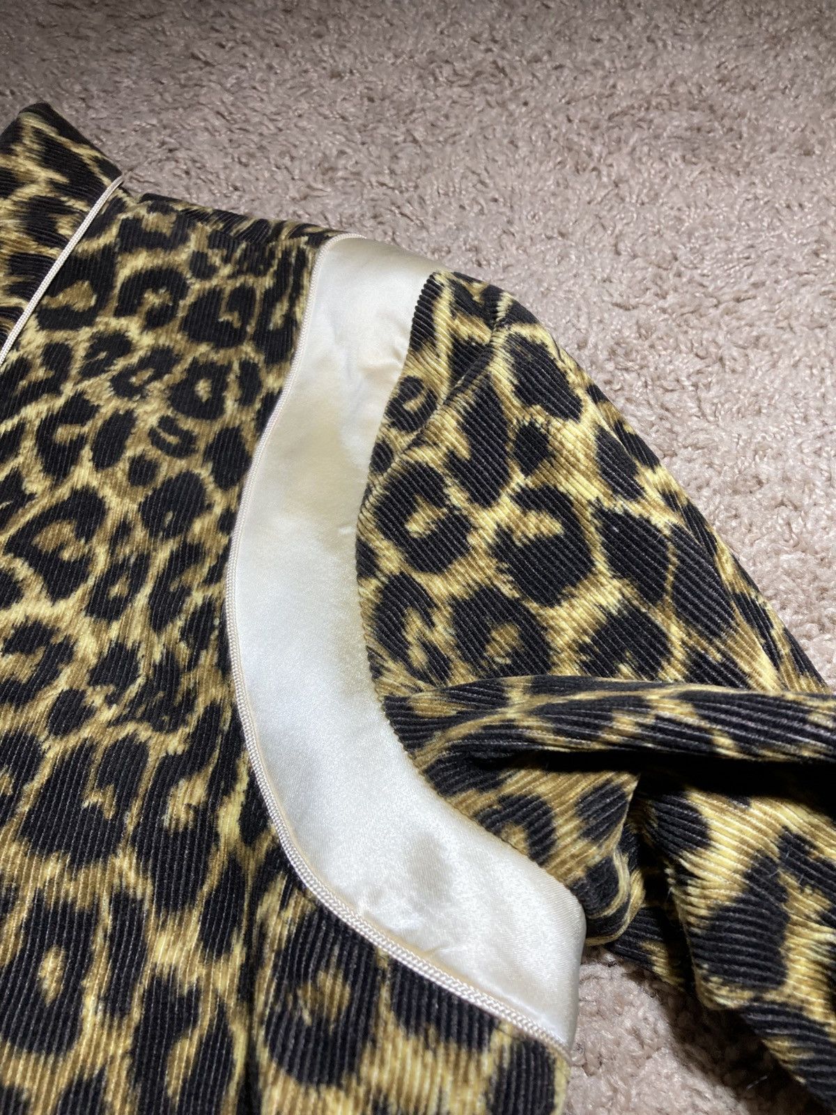 Celine SS20 Celine Leopard Corduroy Teddy Jacket 2020 52 Hedi Size US L / EU 52-54 / 3 - 3 Thumbnail