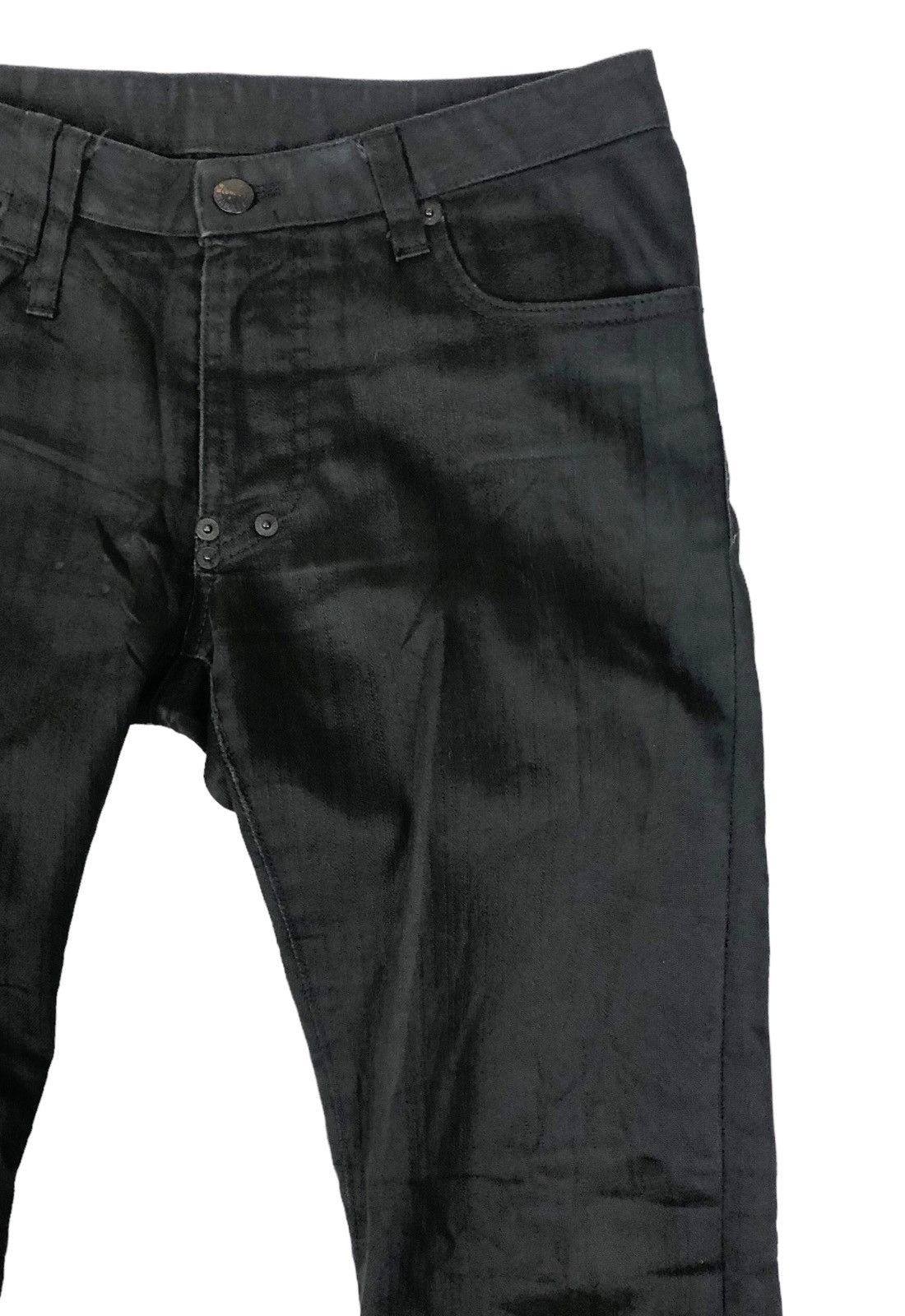 Japanese Brand × Katharine Hamnett London Katharine Hammett London Black Wax Pants Size US 30 / EU 46 - 6 Thumbnail