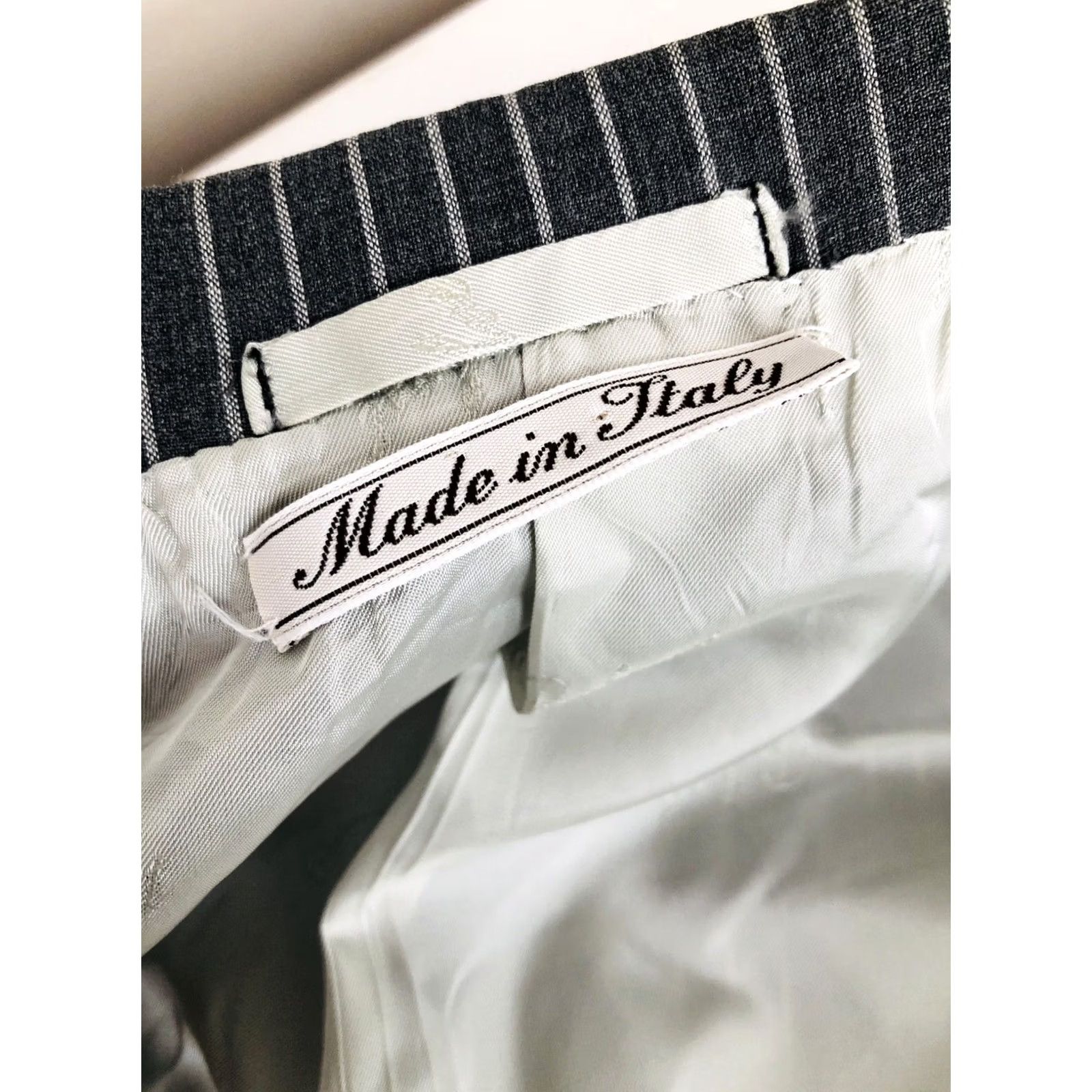 Vintage BELVEST / MADE IN ITALY - Blazer SportCoat Jacket Mens EU 54L Gray Pinstripe 130 Blazer SportCoat 54L Mens Italy Belvest Size US L / EU 52-54 / 3 - 7 Thumbnail