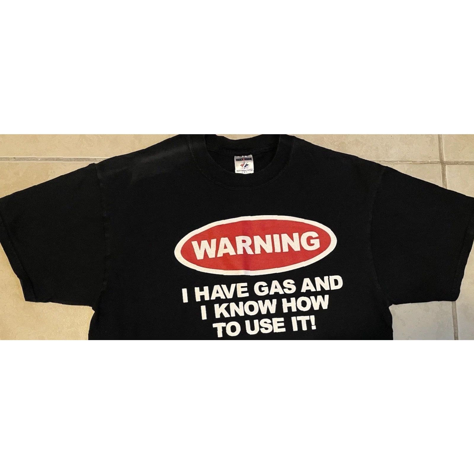 GAS Vtg I Have Gas And Know How To Use It Faded Shirt L Funny Saying Joke Grunge Y2K Size US L / EU 52-54 / 3 - 4 Thumbnail