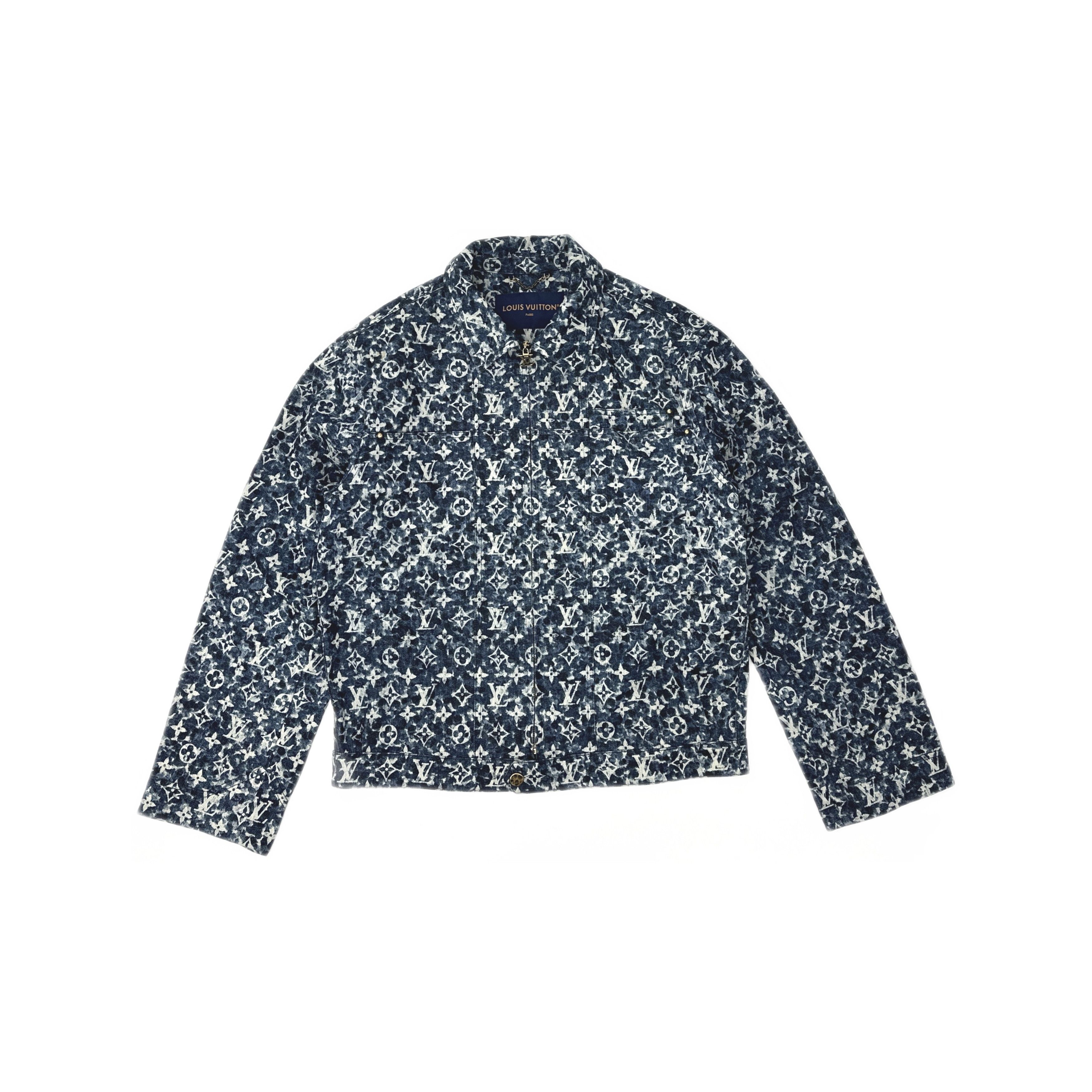 Louis Vuitton Louis Vuitton Monogram Denim Jacket Blue Size 50 Size US M / EU 48-50 / 2 - 1 Thumbnail