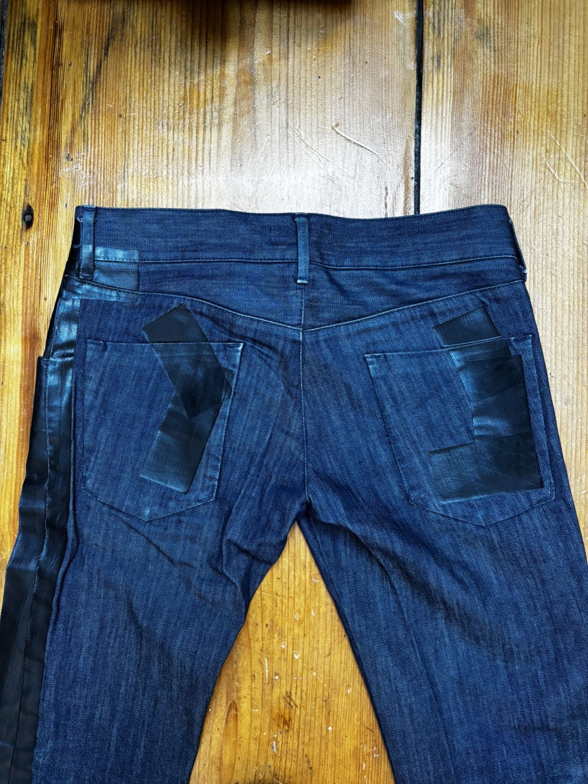 Dolce & Gabbana Dolce & gabbana ss08 duct tape denim indigo jeans Size US 32 / EU 48 - 6 Thumbnail