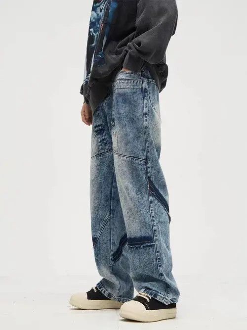 Jean Retro street hip-hop distressed jeans Size US 32 / EU 48 - 3 Thumbnail