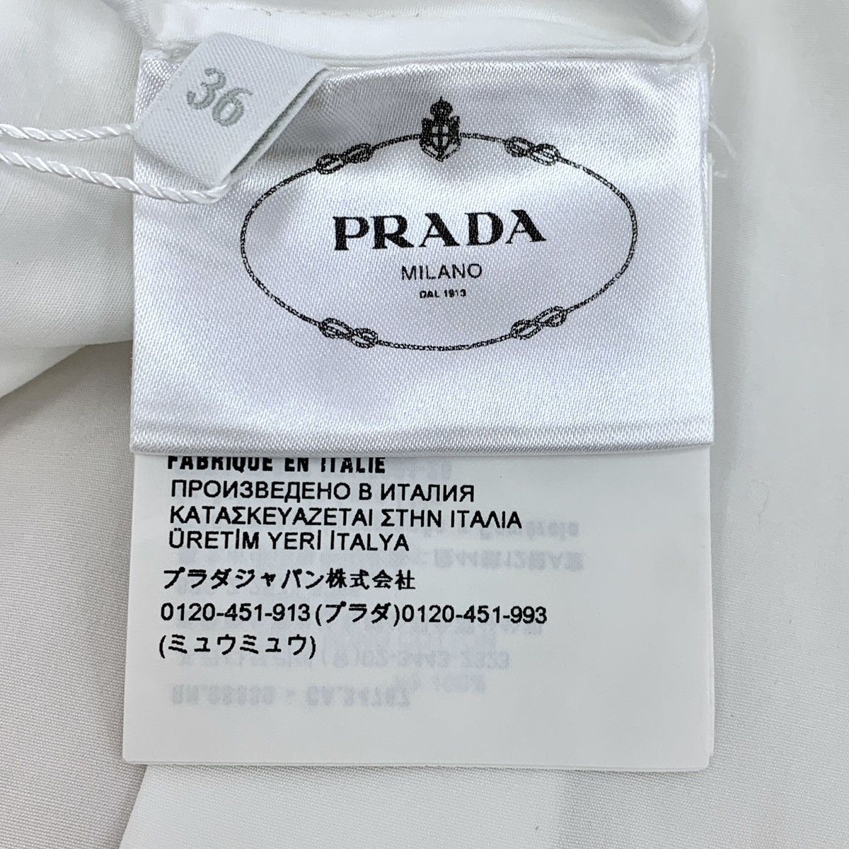 Prada Prada Cotton Fake Two-piece Long Sleeve Shirt Dress K26WX Size XS / US 0-2 / IT 36-38 - 6 Thumbnail