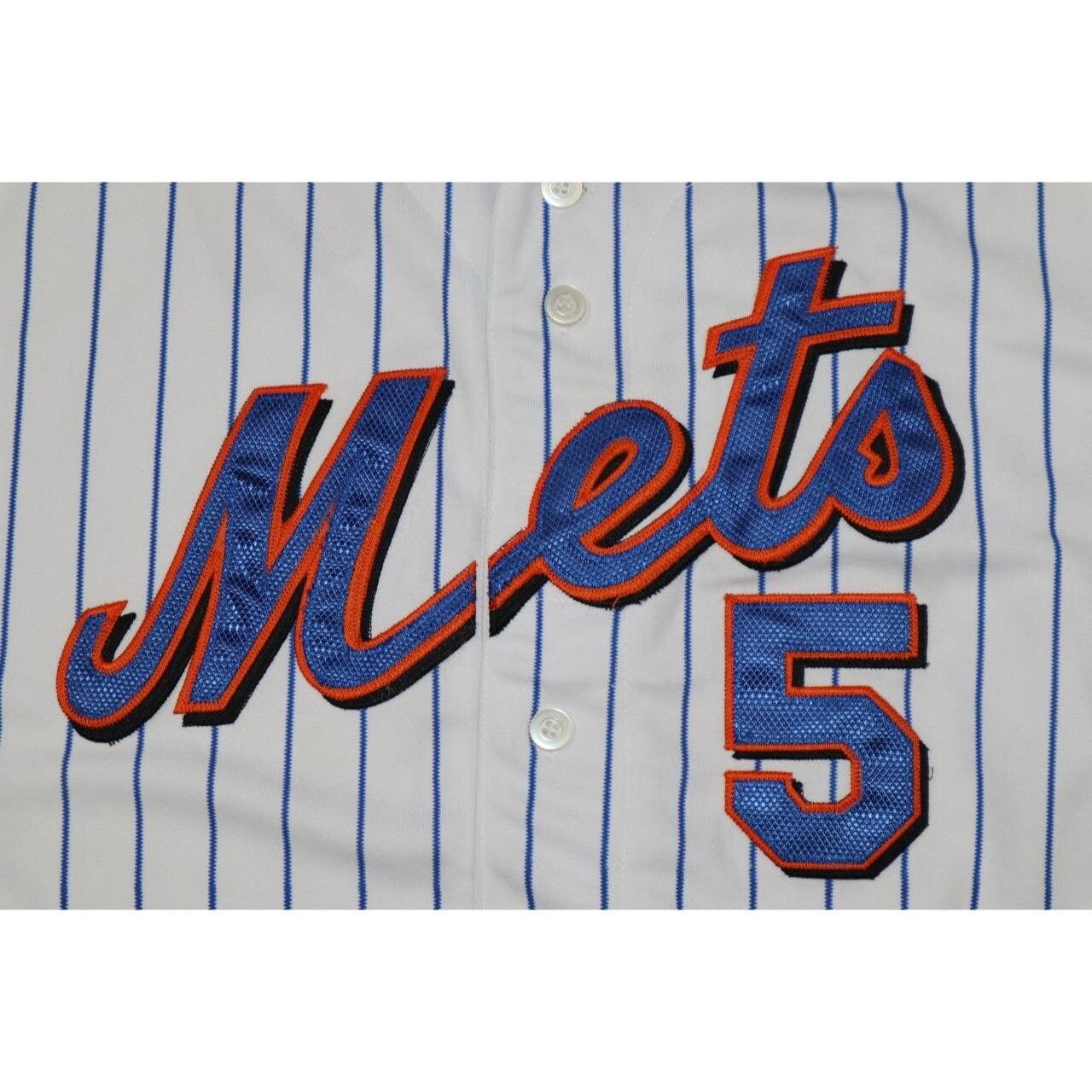 Vtg David Wright #5 New York Mets Majestic Pinstripe Sz 60
