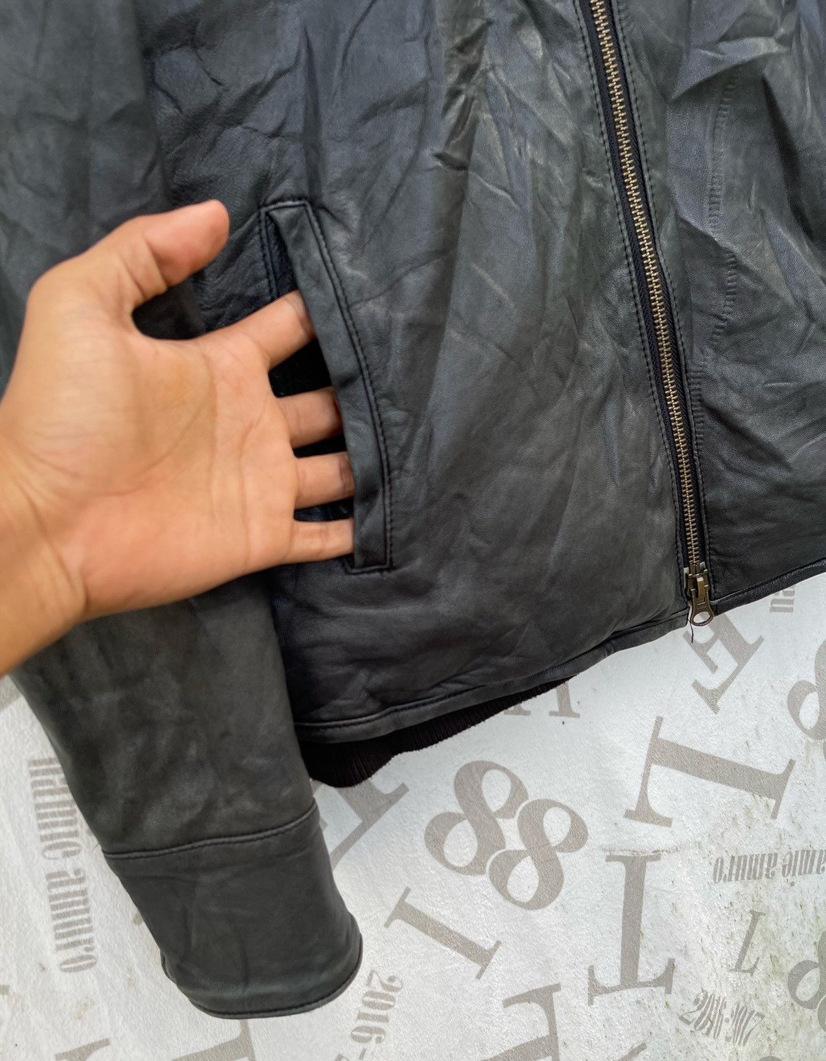 14th Addiction 🔥Vintage Luva Tram Sheep Leather Bikers Jacket Size US XS / EU 42 / 0 - 11 Thumbnail