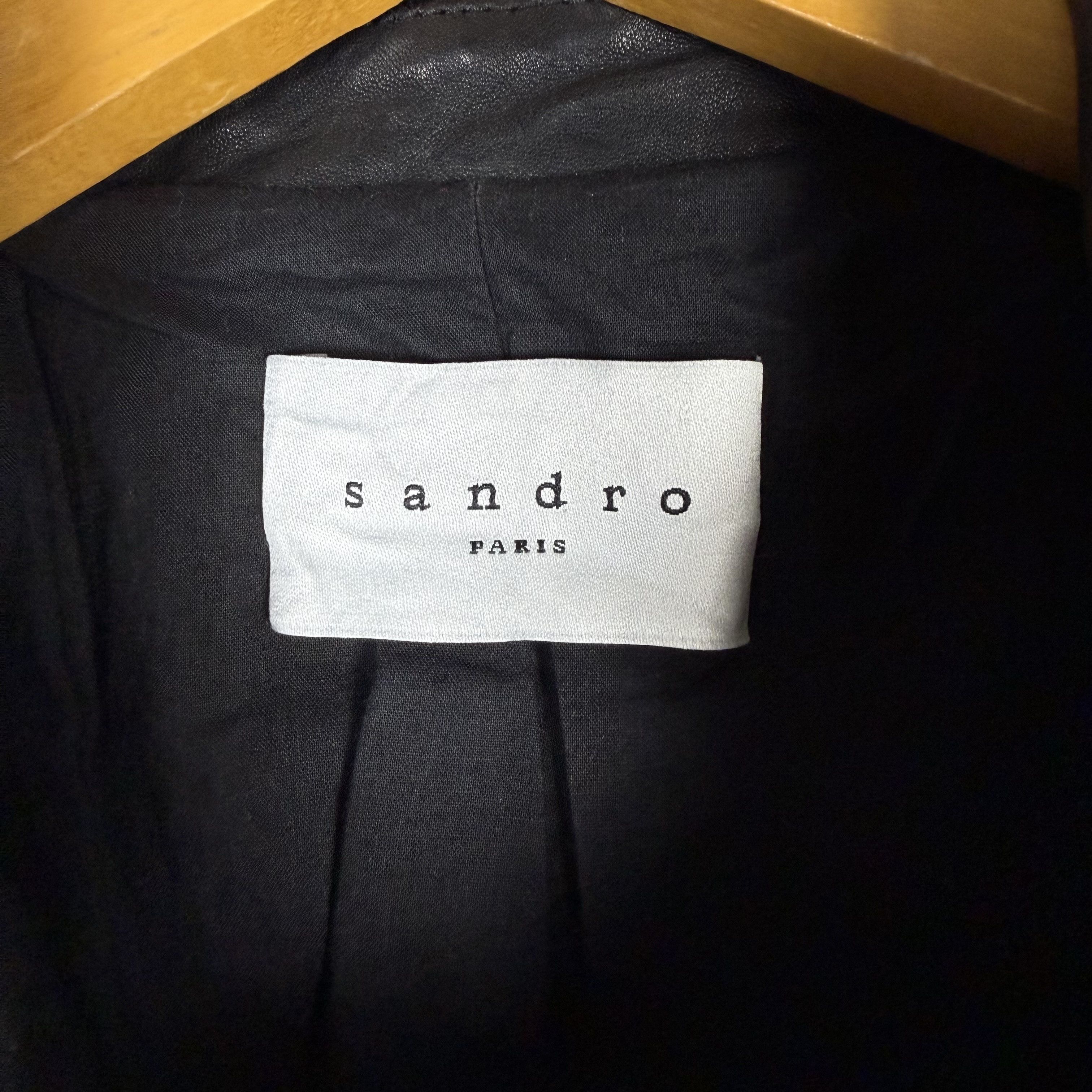 Sandro Sandro Leahter Biker Jacket Size US XS / EU 42 / 0 - 6 Thumbnail