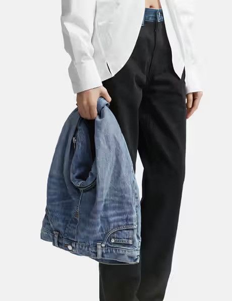 Alexander Wang Alexander Wang Zipped Denim Hobo Bag Size ONE SIZE - 9 Thumbnail