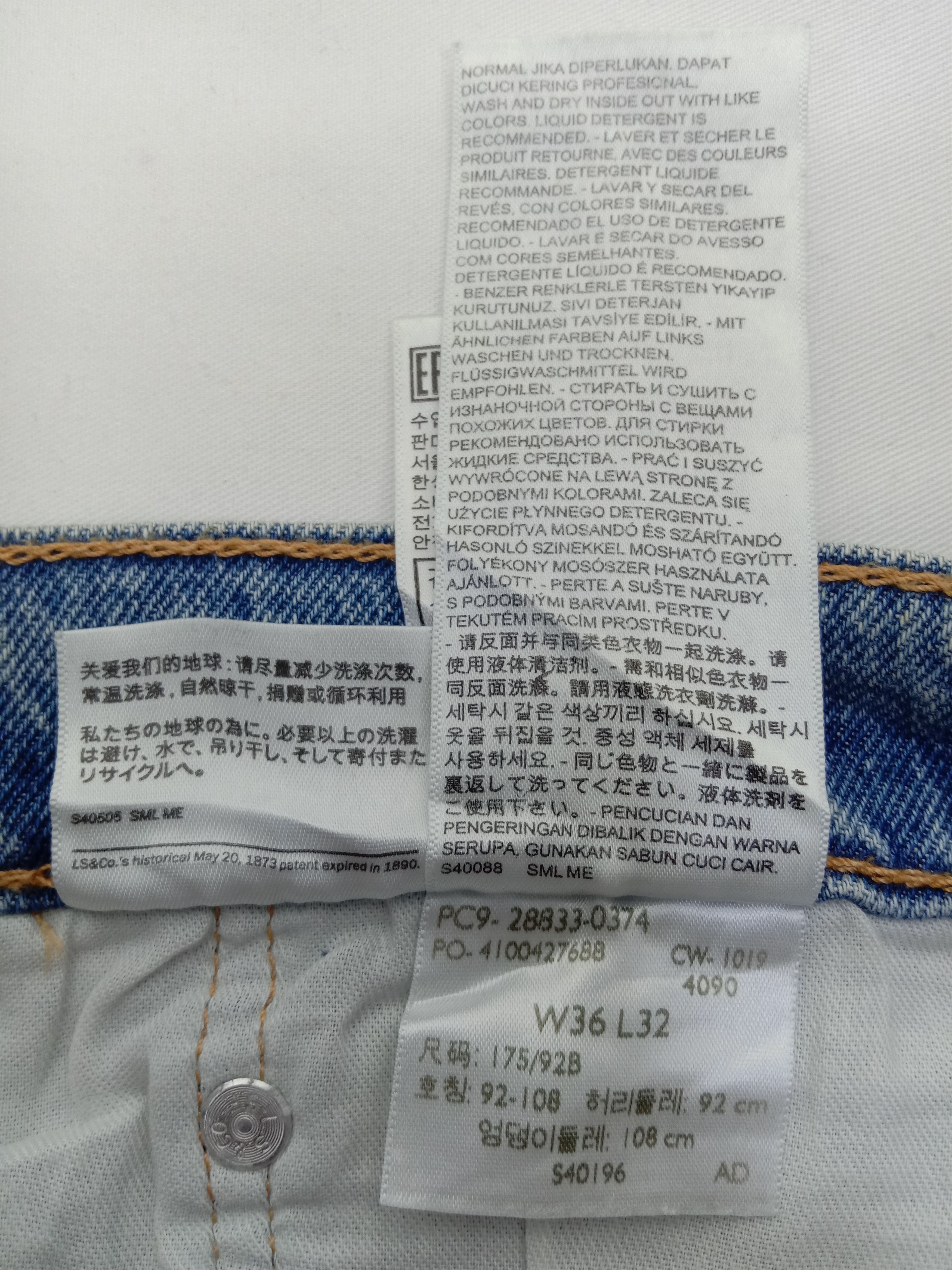 Levi's Vintage Levi's 512 Ripped Jeans Slim Taper Denim Size US 36 / EU 52 - 13 Thumbnail