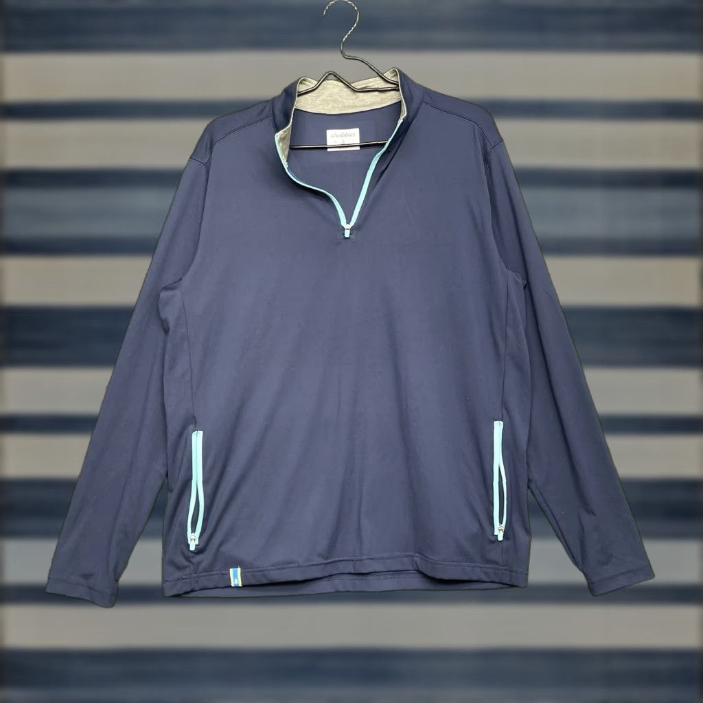 Chubbies Chubbies Sweatshirt 1/4 Zip Mens Medium Blue Long Sleeve Golf Performance Stretch Fleece Mock Neck Pullover Casual Classic Outdoor Preppy Size US M / EU 48-50 / 2 - 1 Thumbnail