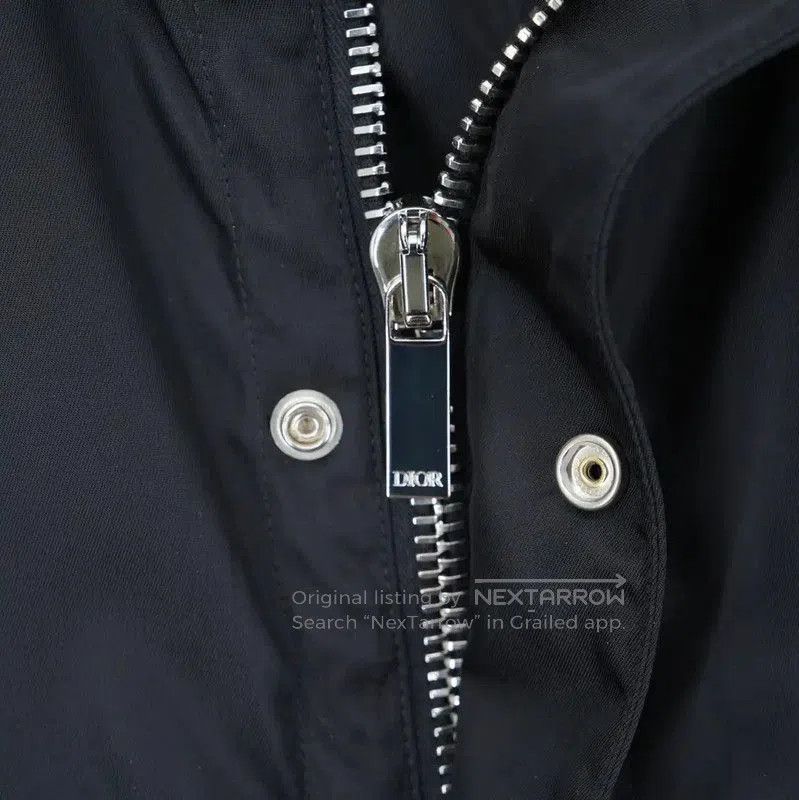 Dior Dior Black Nylon Logo Embroidered Long Coat . Size US L / EU 52-54 / 3 - 5 Thumbnail