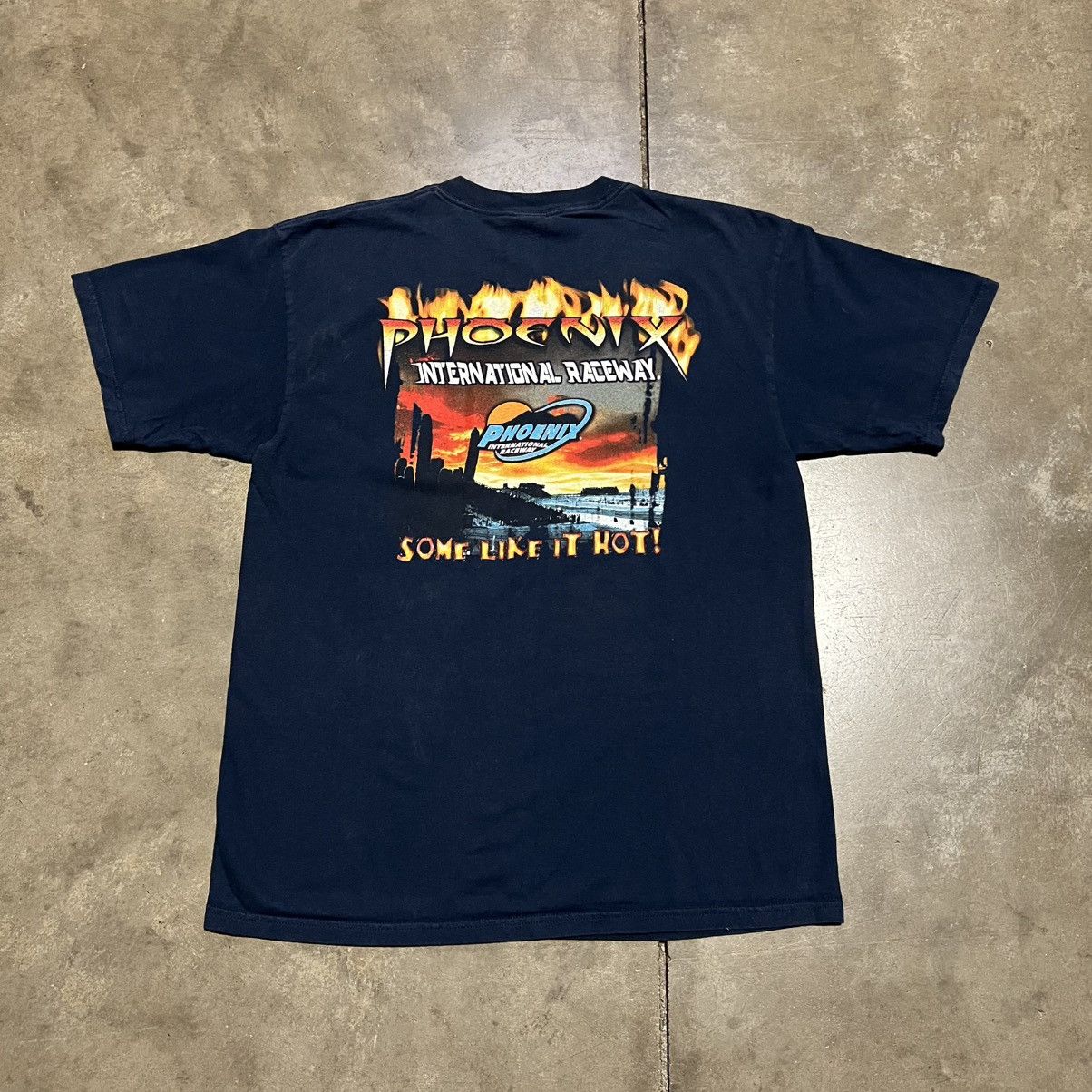 NASCAR Vintage Y2K NASCAR Racing T Shirt Phoenix Raceway Y2K Flames Size US L / EU 52-54 / 3 - 6 Thumbnail