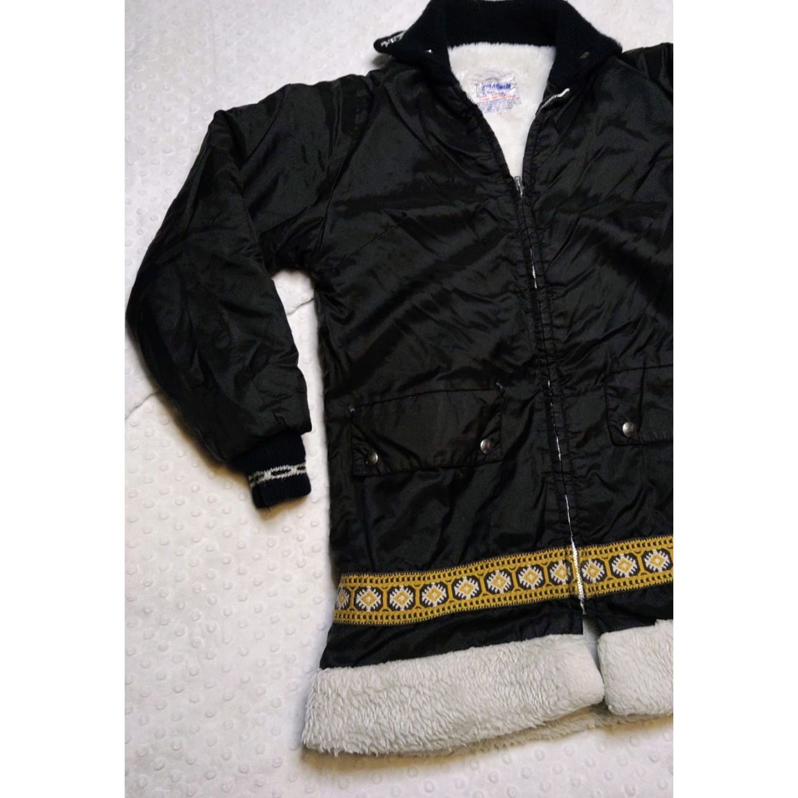 Etro VINTAGE Polarware 70s Black Ski Coat Women’s Small Regular Nylon Coat Casual Hippie Look Mens, Womens Size S / US 4 / IT 40 - 3 Thumbnail