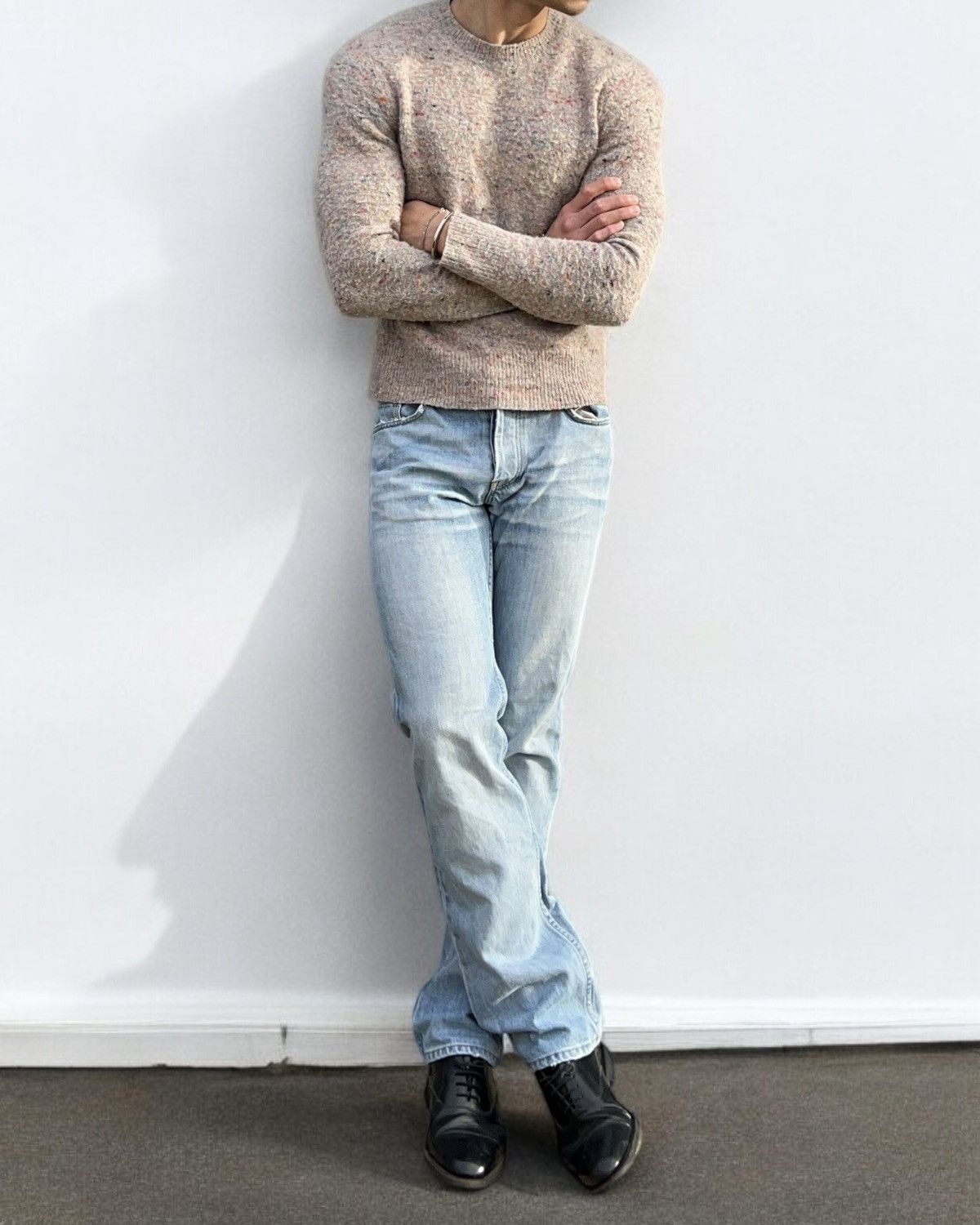 Helmut Lang 2003 Vintage Clean Broken Denim Jeans