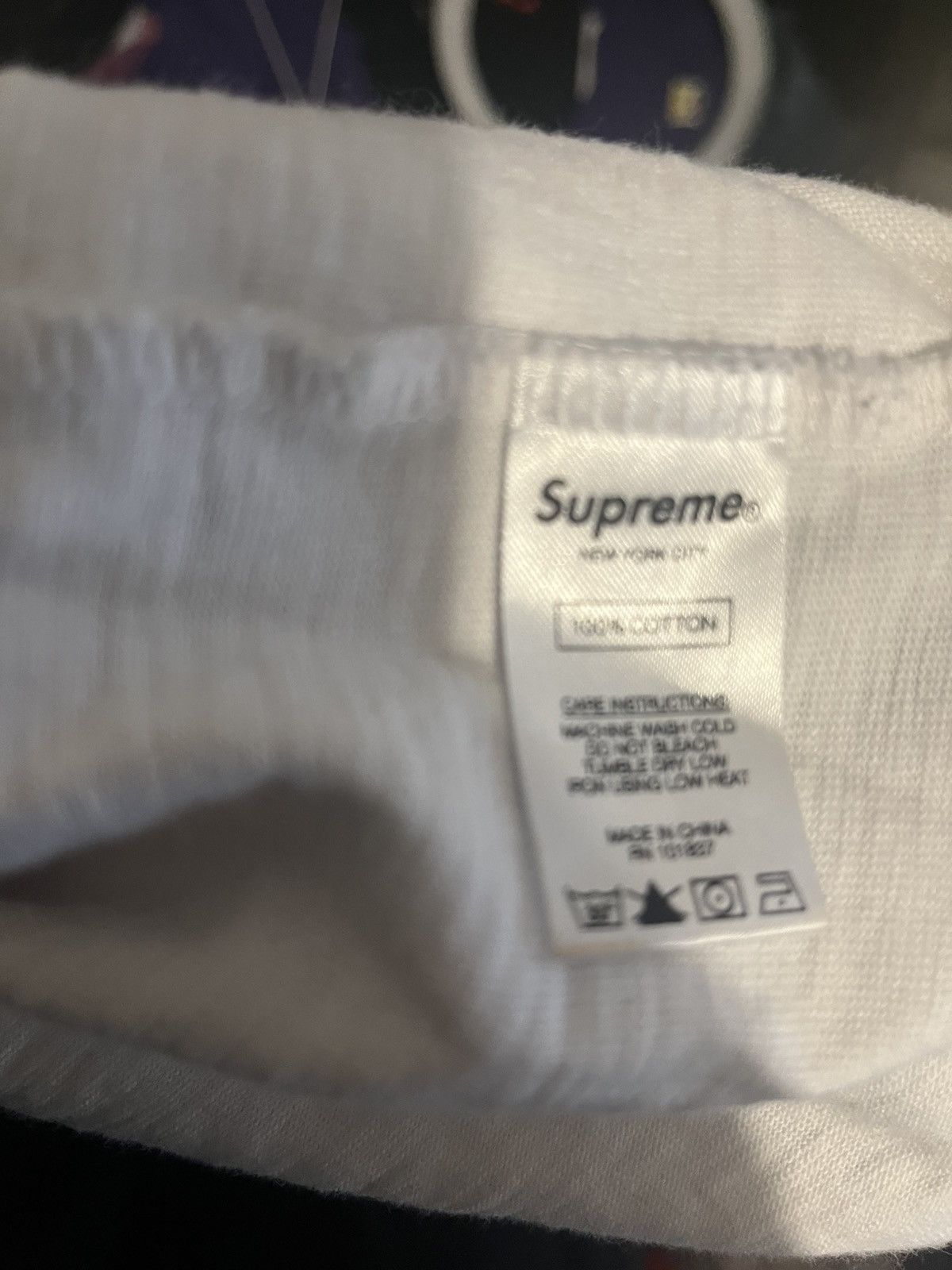 Supreme Supreme White UNC Spellout Logo Long Sleeve Shirt Size US L / EU 52-54 / 3 - 7 Thumbnail