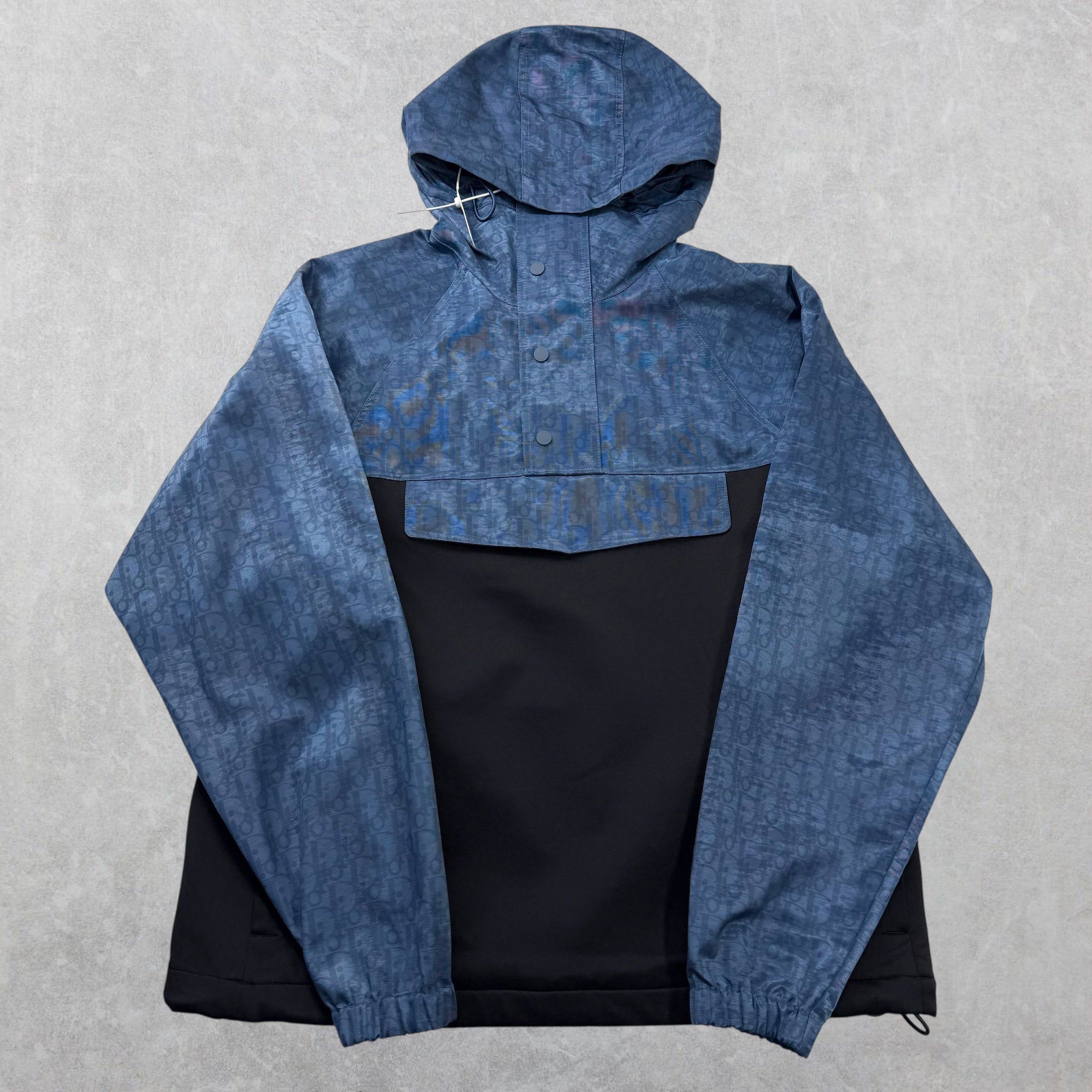 Dior Dior Oblique Hooded Anorak Blue/Black M Size US M / EU 48-50 / 2 - 1 Thumbnail