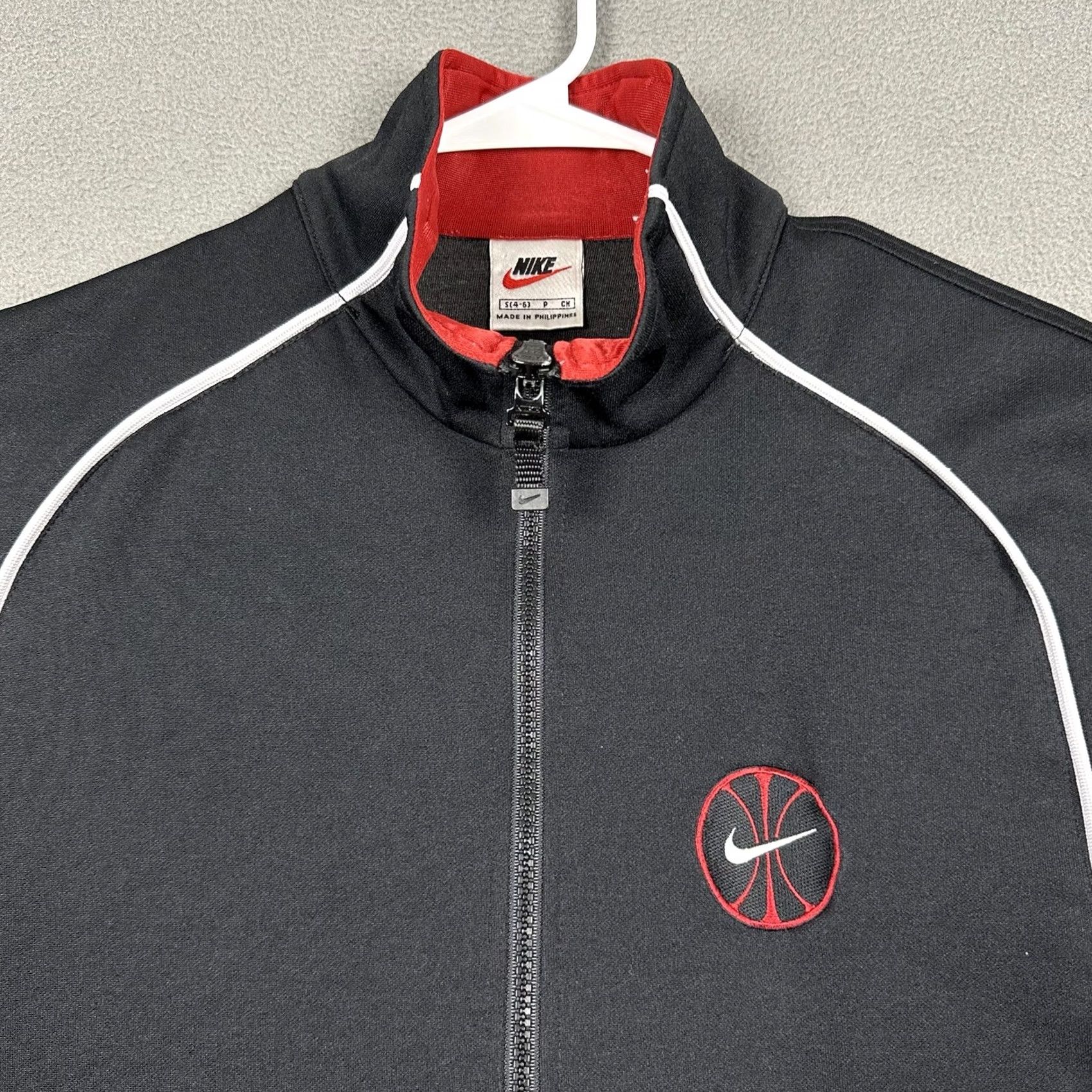 Nike VINTAGE Nike Jacket Mens Small Black Red Full Zip Basketball Track S 90s Hip Hop Sports Men Size US S / EU 44-46 / 1 - 4 Thumbnail
