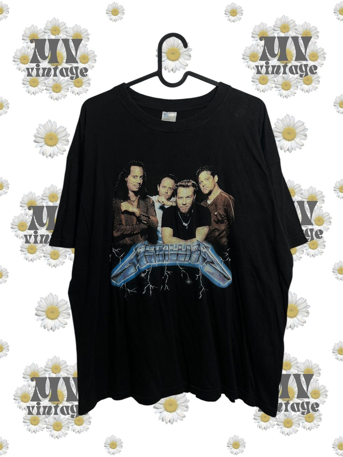 Band Tees × Metallica × Vintage Metallica 00s Vintage Metal Rock Band Artists Print Tshirt Size US XL / EU 56 / 4 - 1 Thumbnail