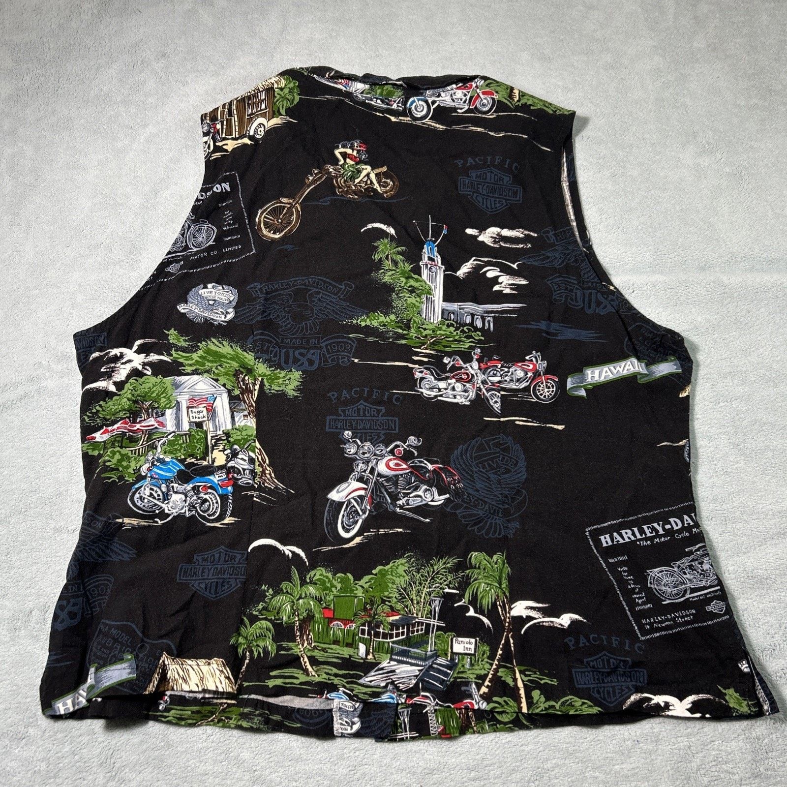 Harley Davidson Harley Davidson Vest Button Up Shirt Ws XL Hawaiian Babe Size XL / US 12-14 / IT 48-50 - 2 Thumbnail