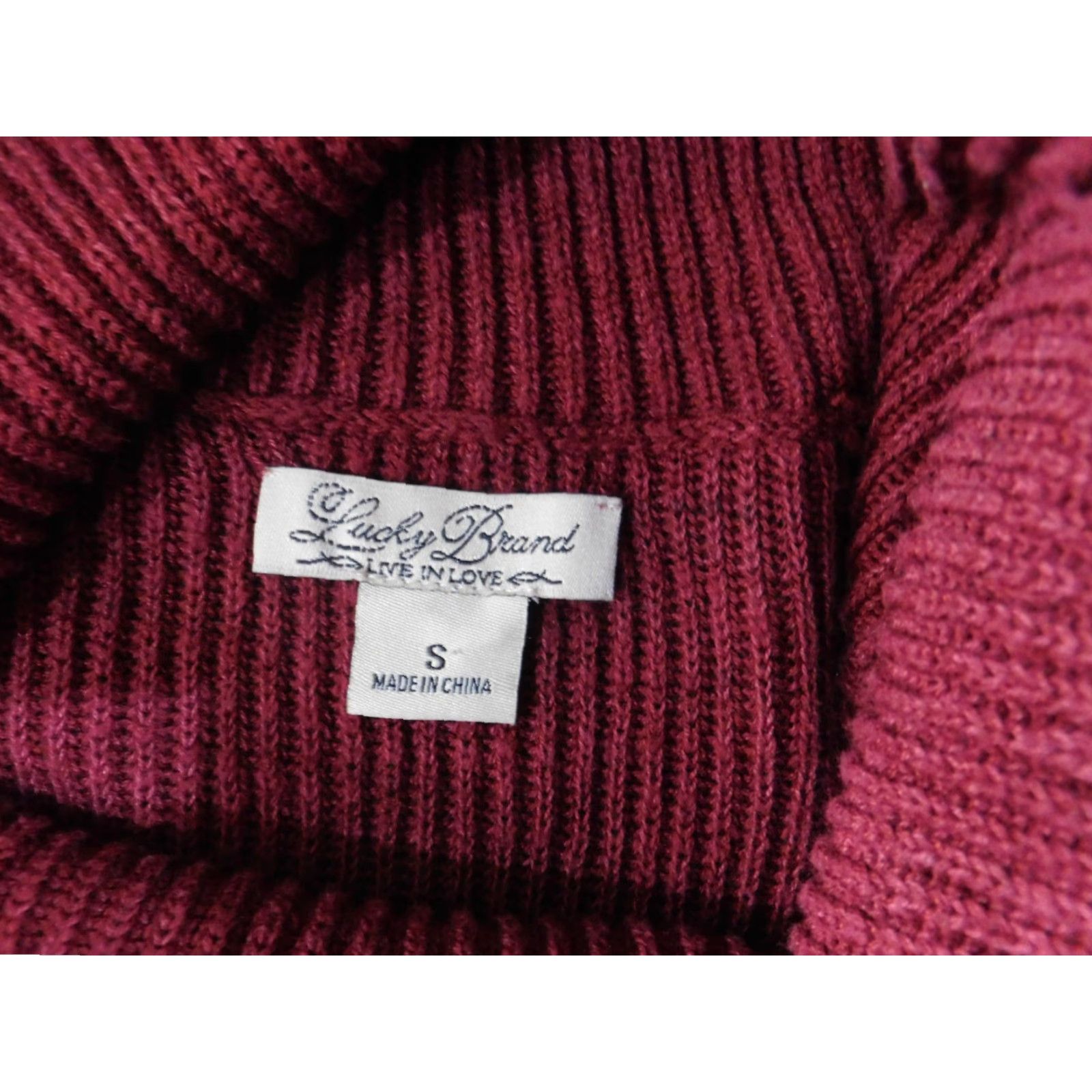 Lucky Brand Lucky Brand Sweater Womens XL Red Lined Pullover Turtleneck Knit Made of Cotton Linen Shirt Style Casual Womens Size XL / US 12-14 / IT 48-50 - 6 Thumbnail